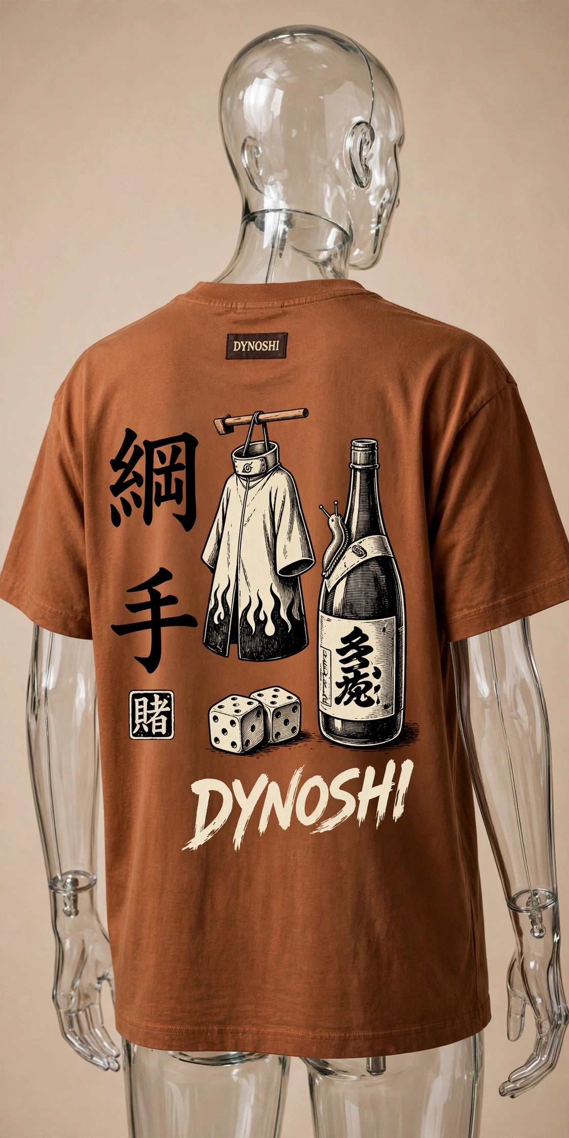 Tsunade - Gamble Set - Premium Oversized Anime T-Shirt - DYNOSHI