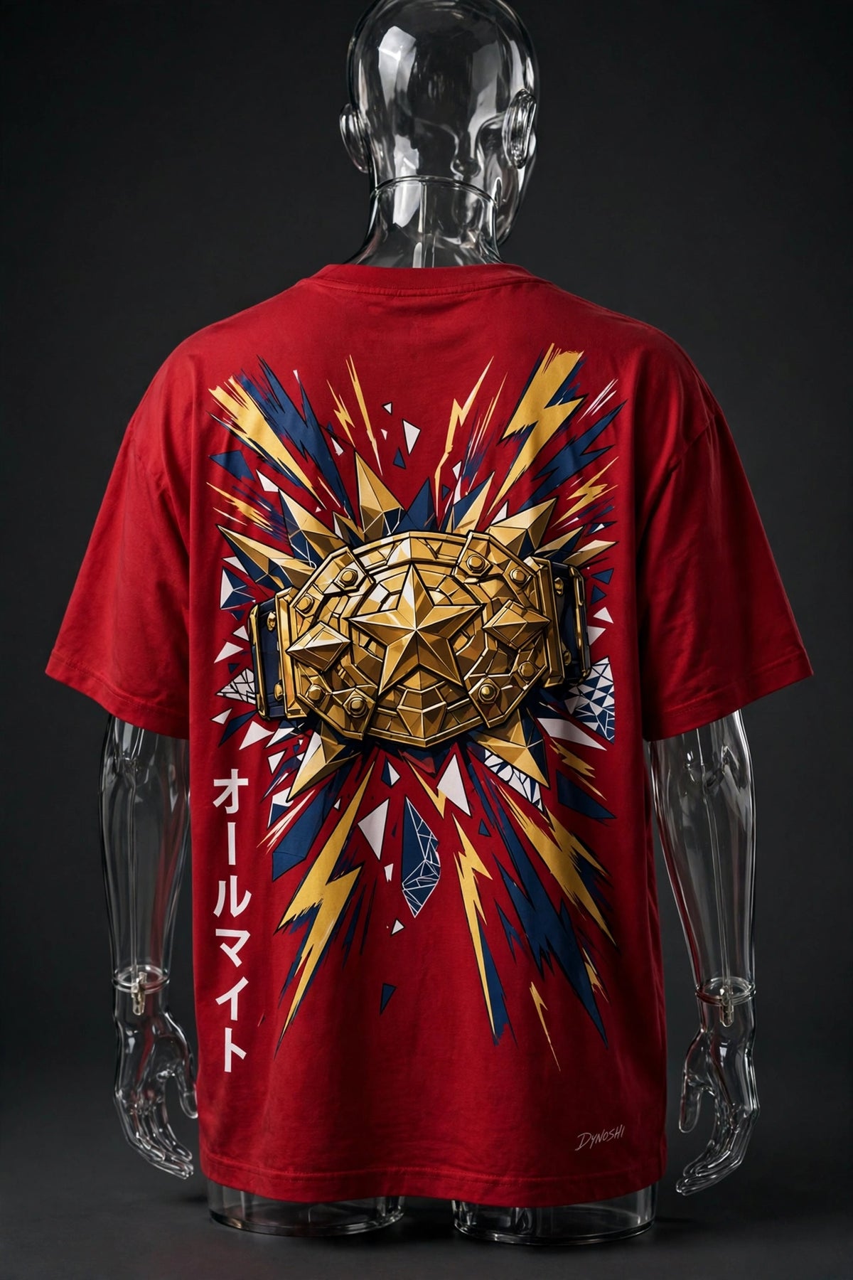 All Might - Golden Buckle - Premium Oversized Anime T-Shirt - DYNOSHI