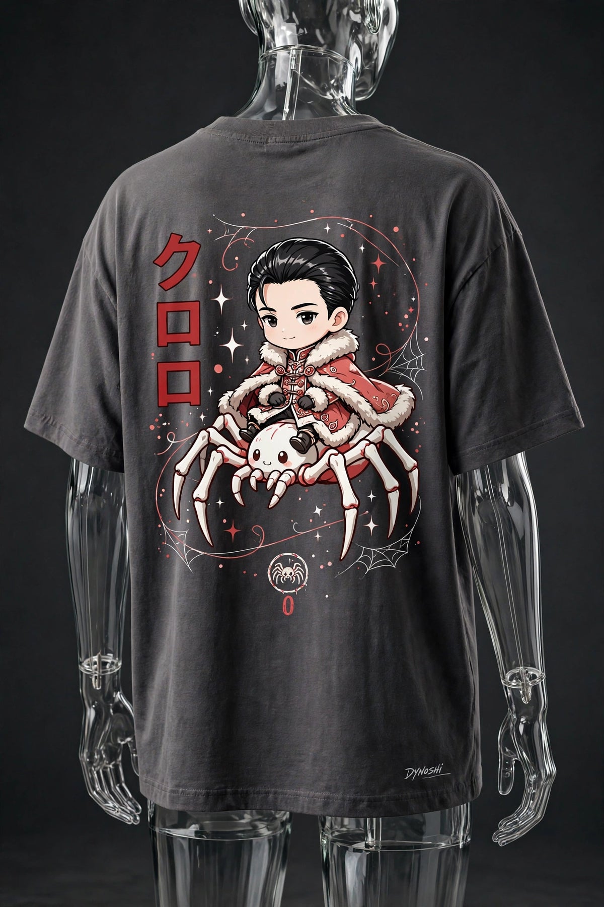 Chrollo Lucilfer - Spider Rider Chibi - Premium Oversized Anime T-Shirt - DYNOSHI