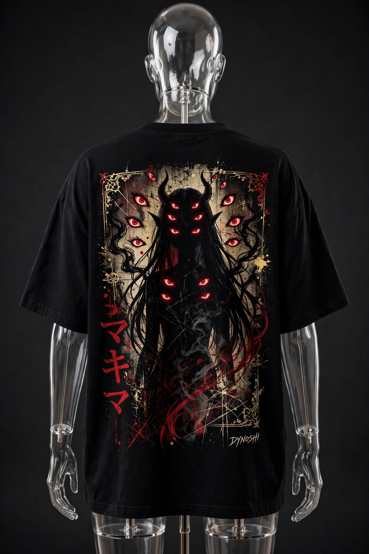 Makima - Control Devil Form - Premium Oversized Anime T-Shirt - DYNOSHI