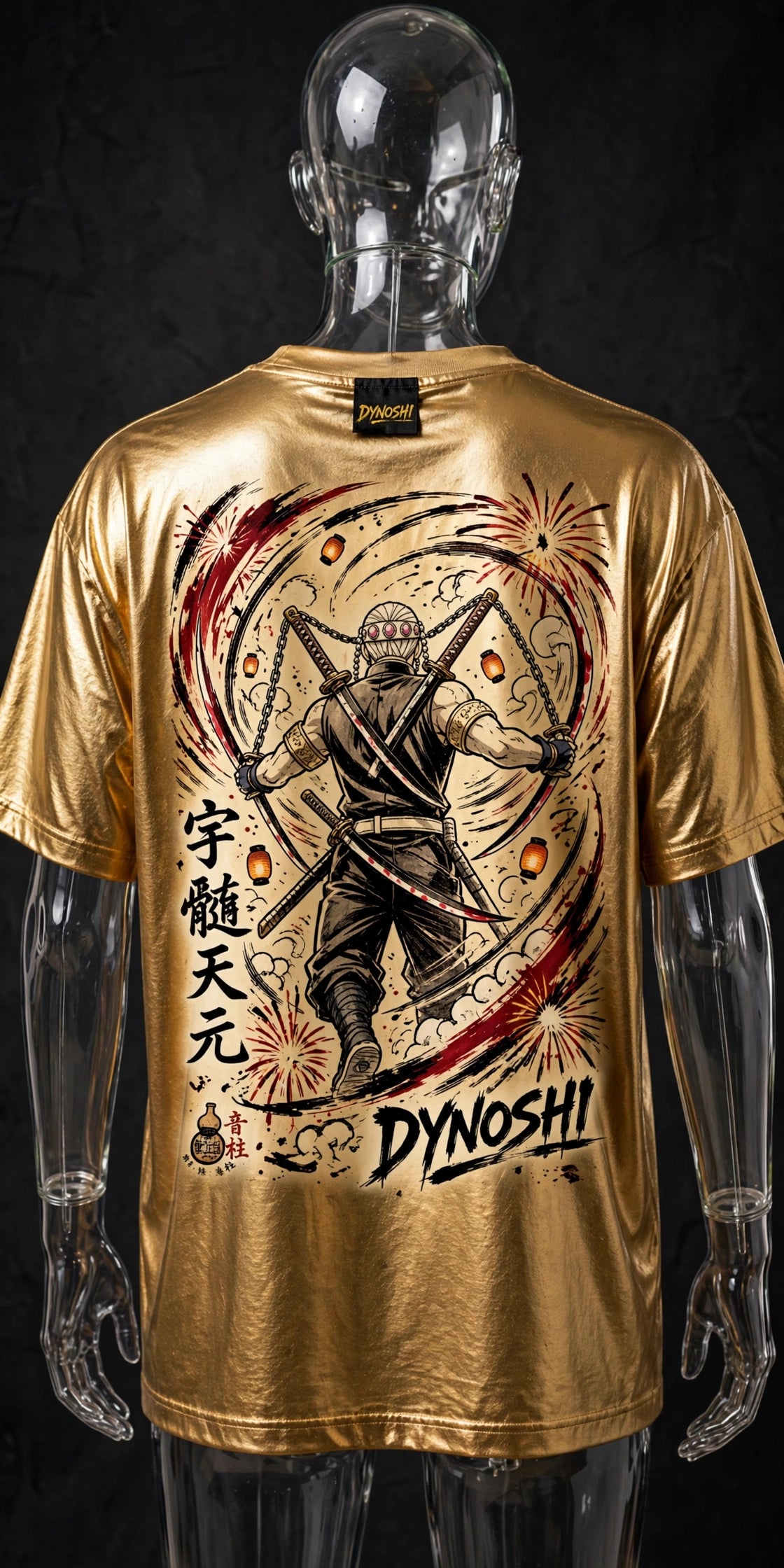 Tengen Uzui - Sound of Blades - Premium Oversized Anime T-Shirt - DYNOSHI