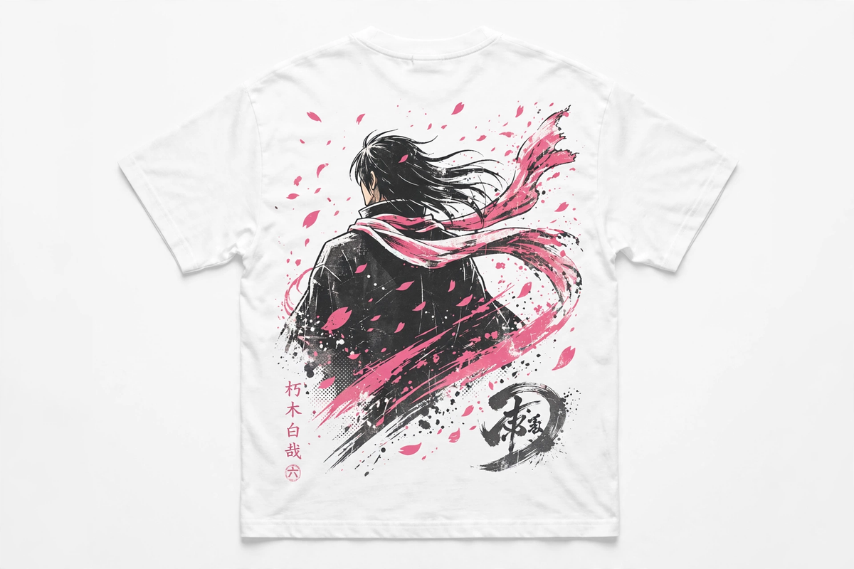 Byakuya Kuchiki - Premium Oversized Anime T-Shirt - DYNOSHI
