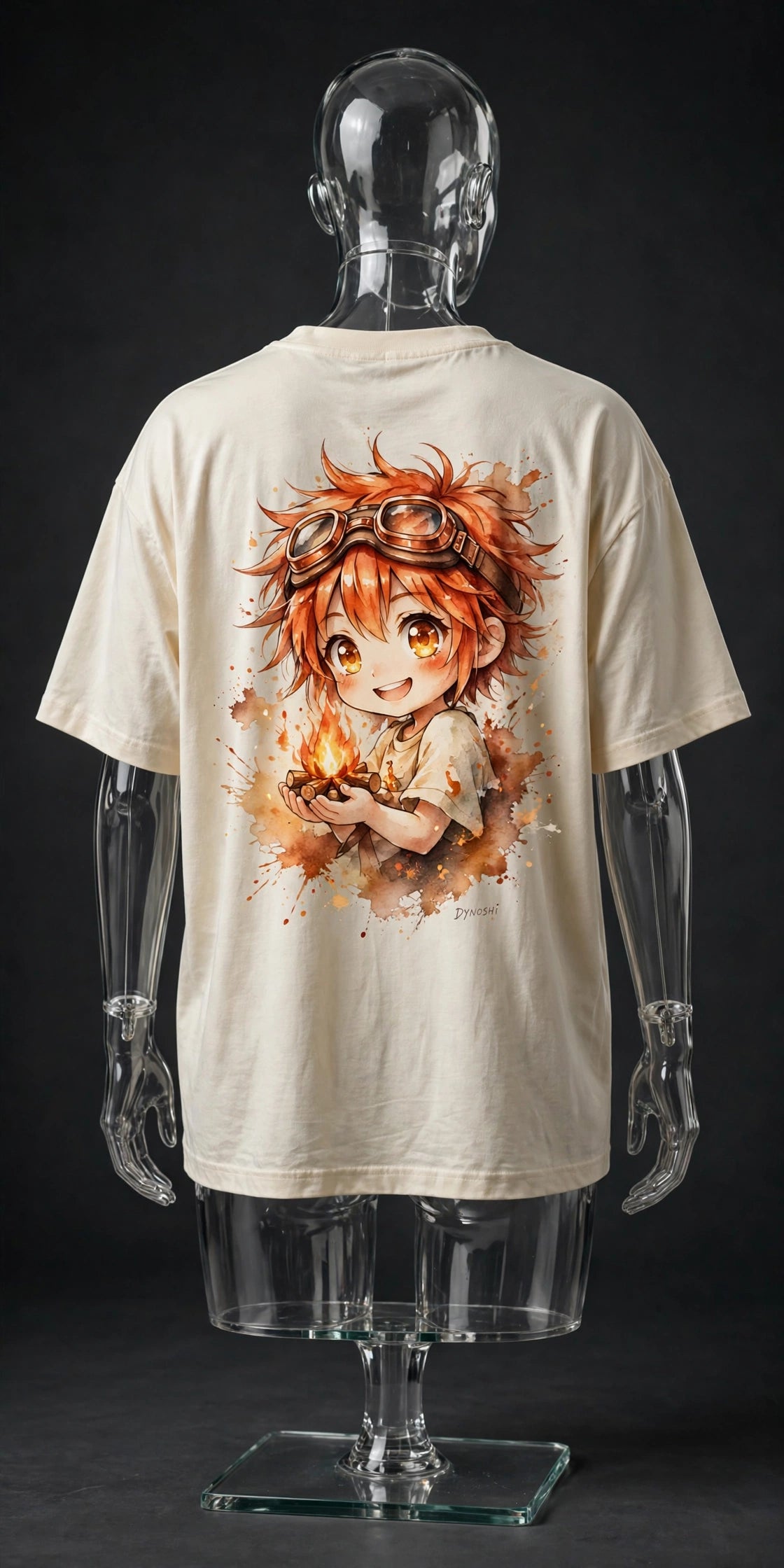 MIRA - Chibi Mira - Premium Oversized Anime T-Shirt - DYNOSHI