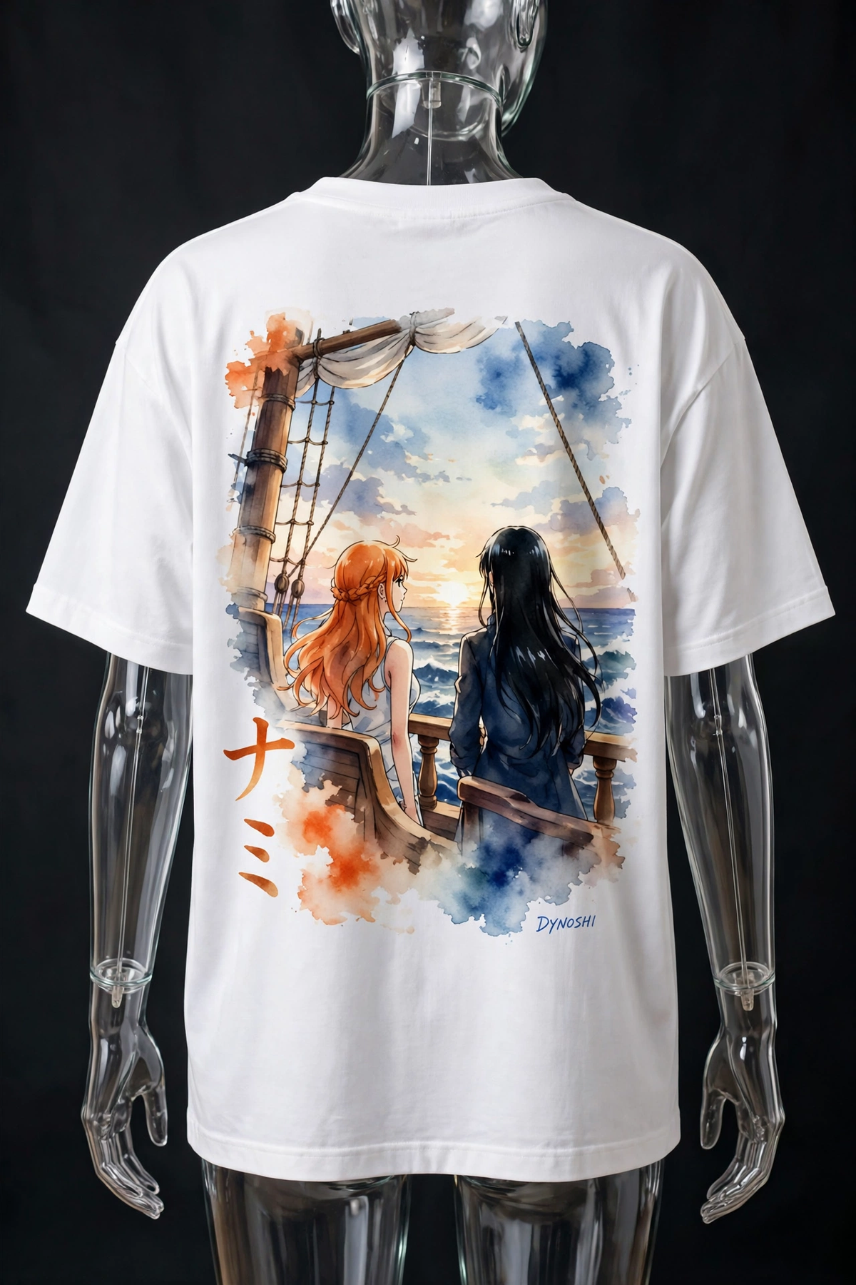Nami - Quiet Bond Duo - Premium Oversized Anime T-Shirt - DYNOSHI