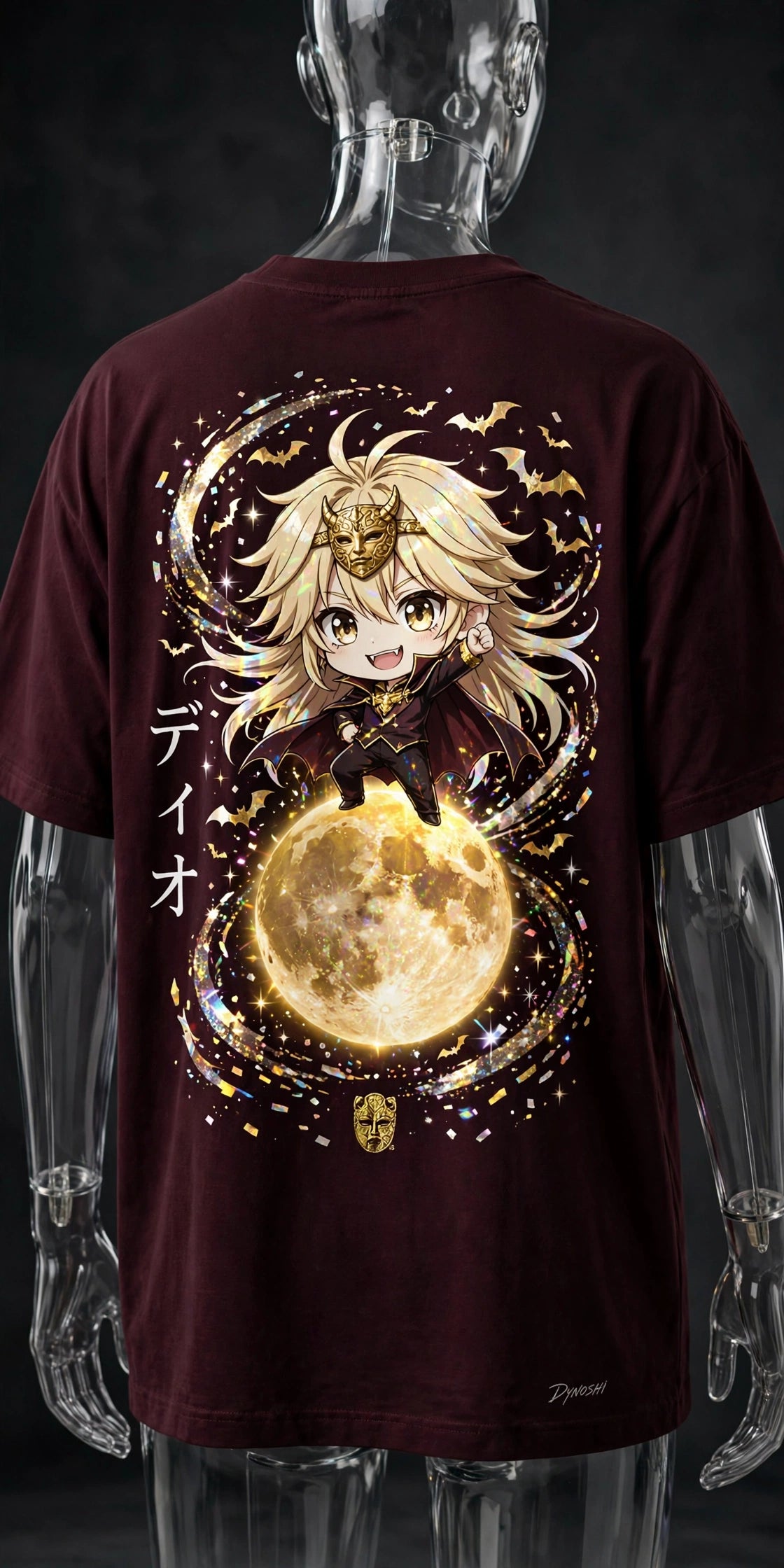 Dio Brando - Moonlit Victory - Premium Oversized Anime T-Shirt - DYNOSHI