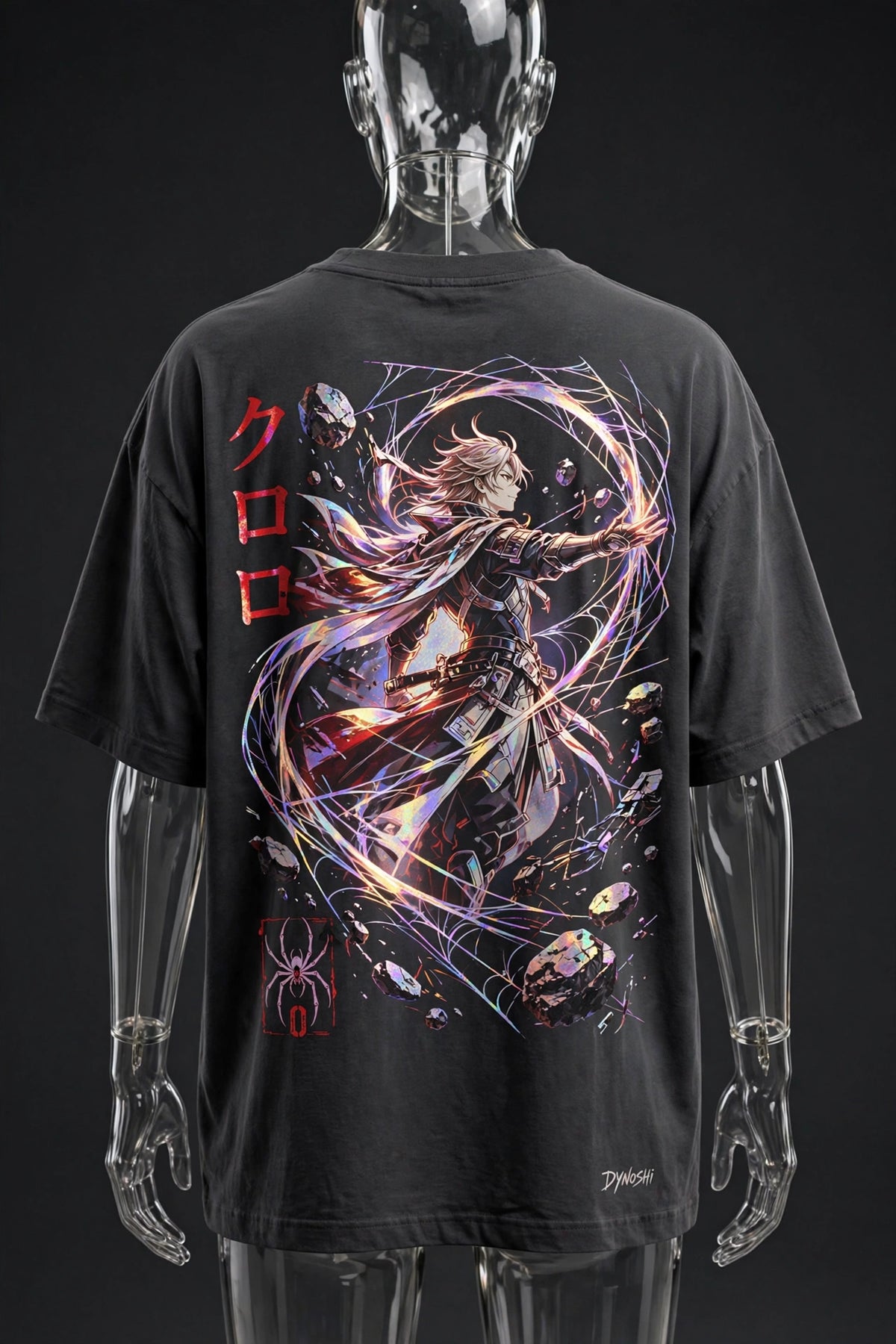Chrollo Lucilfer - Web Mastery - Premium Oversized Anime T-Shirt - DYNOSHI