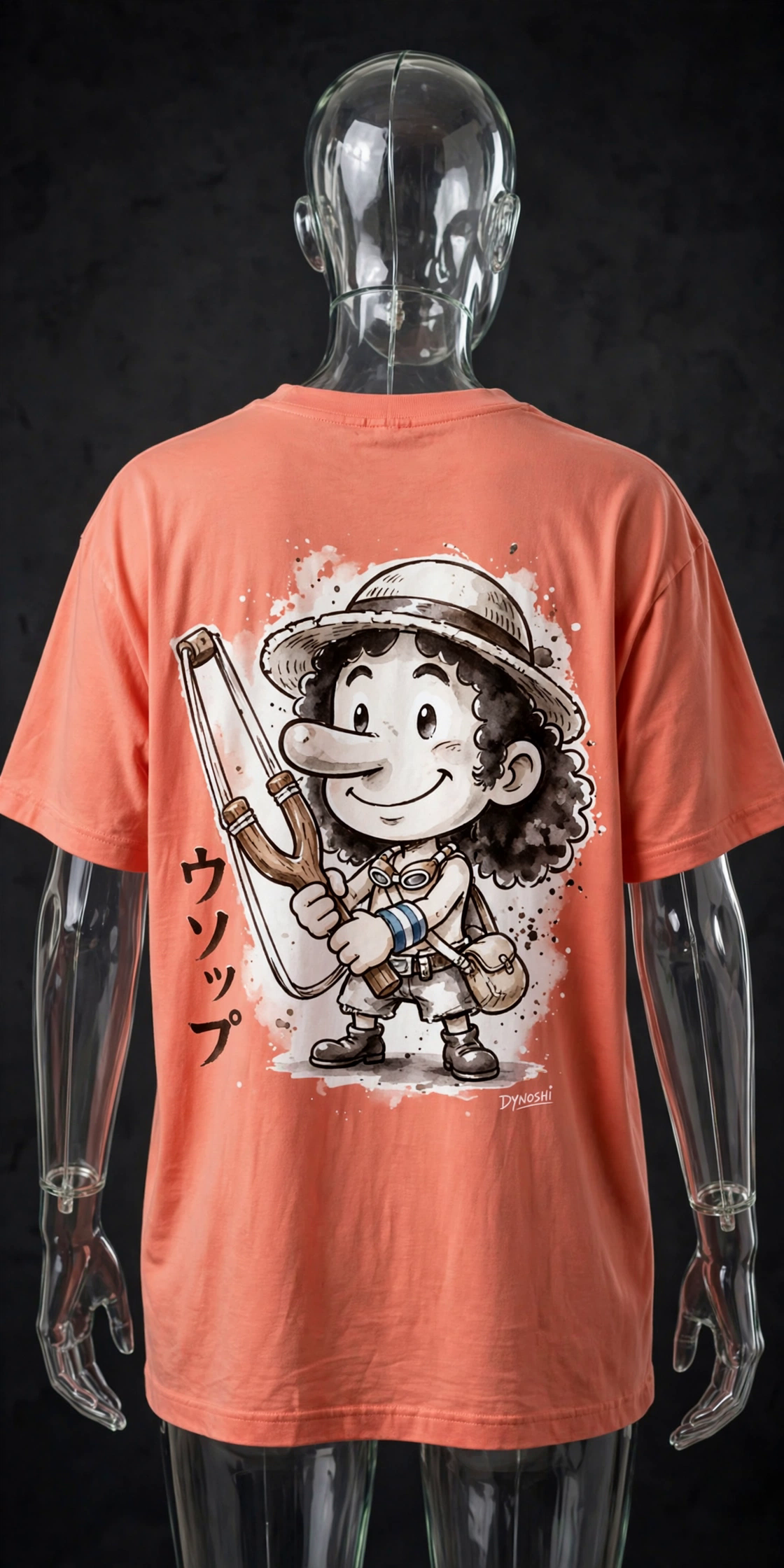 Usopp - Chibi Sniper - Premium Oversized Anime T-Shirt - DYNOSHI