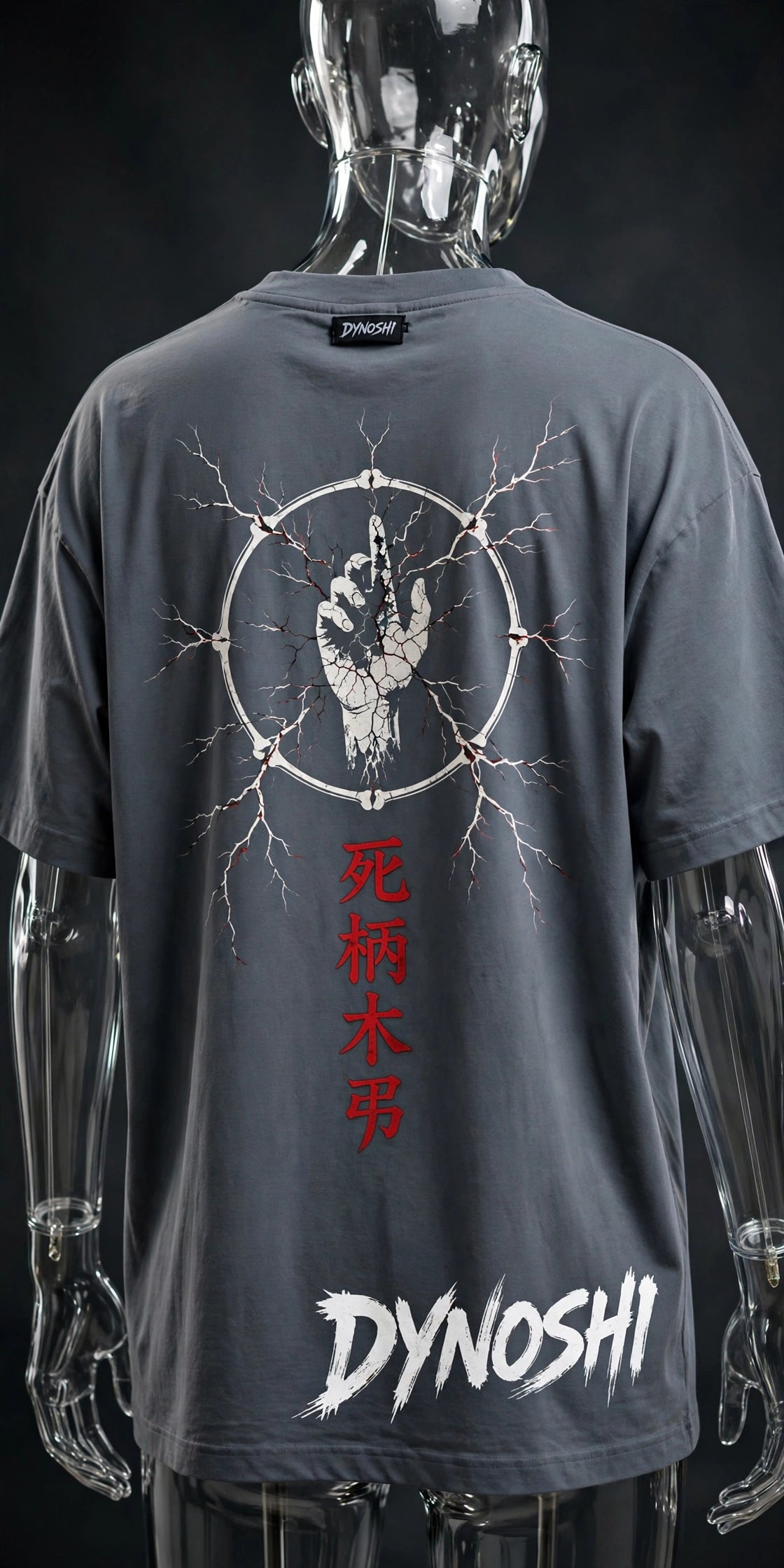 Tomura Shigaraki - Decay Hand Crest - Premium Oversized Anime T-Shirt - DYNOSHI