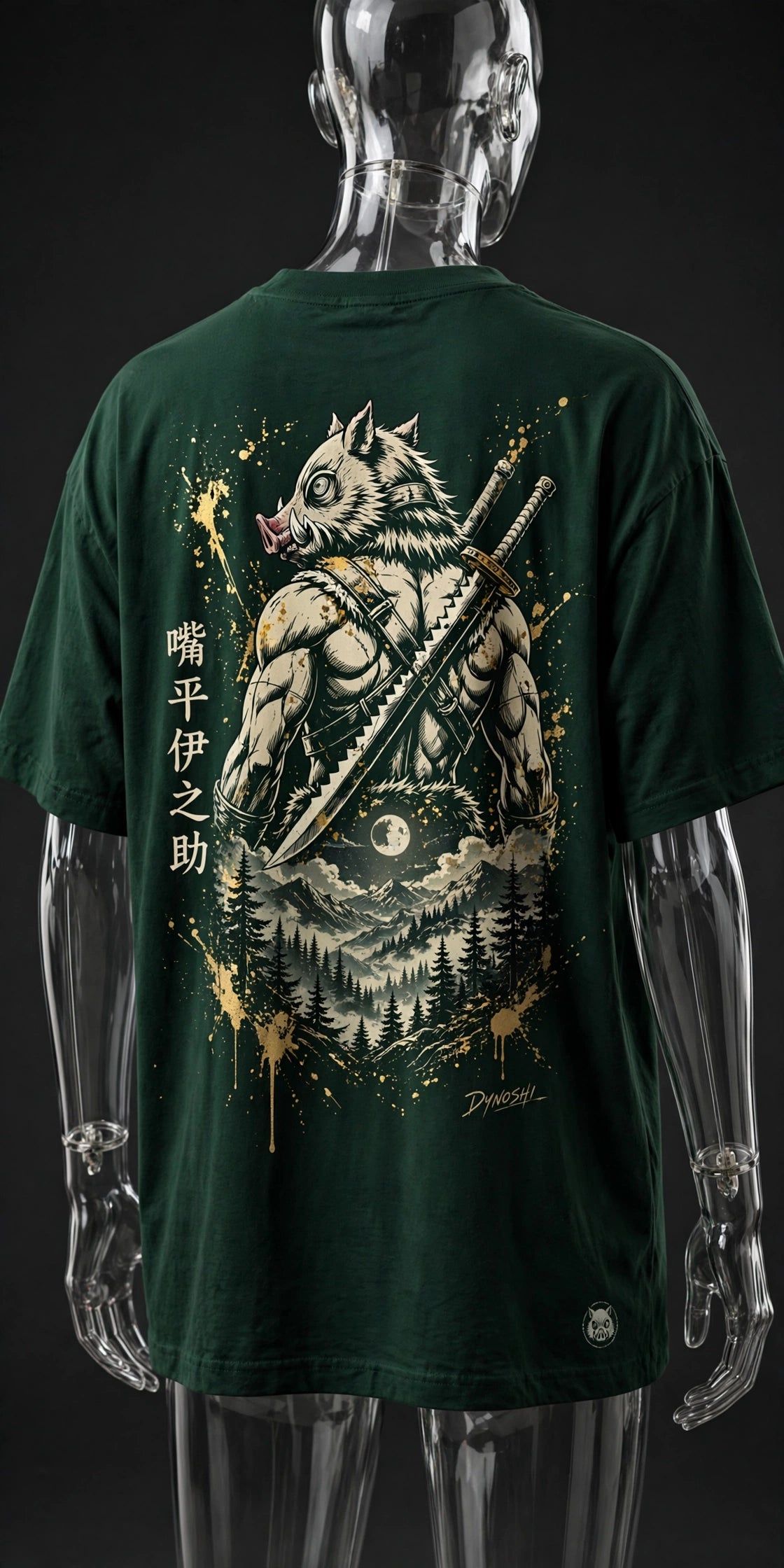 Inosuke Hashibira - Boar King's Mountain - Premium Oversized Anime T-Shirt - DYNOSHI