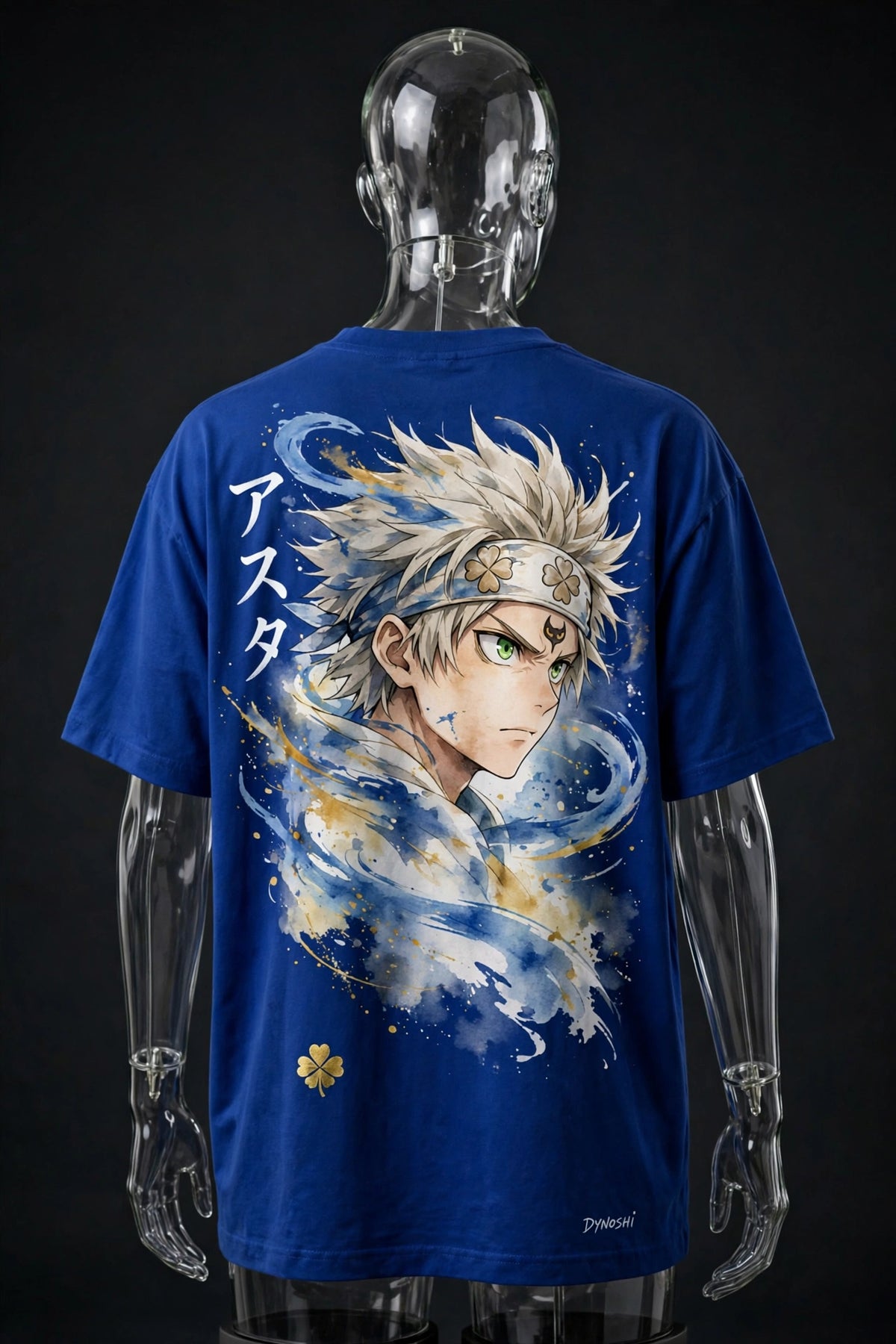 Asta - Determined Gaze Portrait - Premium Oversized Anime T-Shirt - DYNOSHI