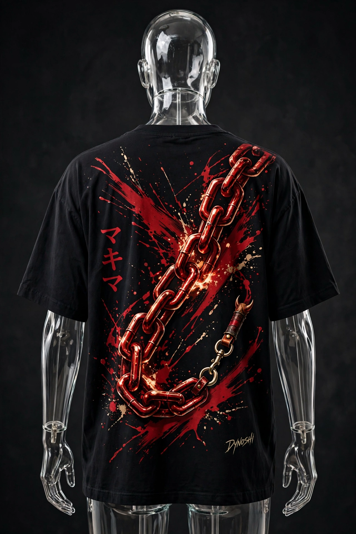 Makima - Chain of Command - Premium Oversized Anime T-Shirt - DYNOSHI