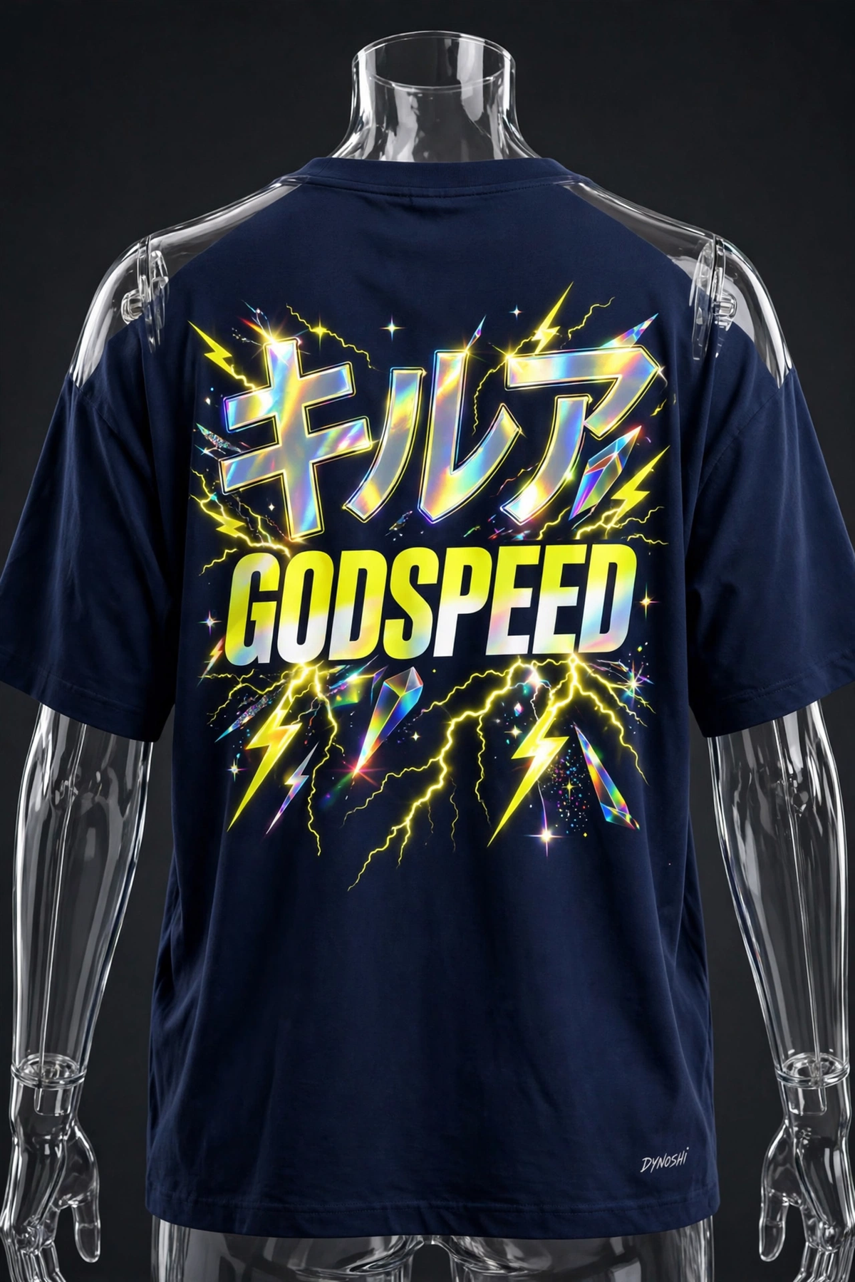 Killua Zoldyck - Godspeed Mantra - Premium Oversized Anime T-Shirt - DYNOSHI