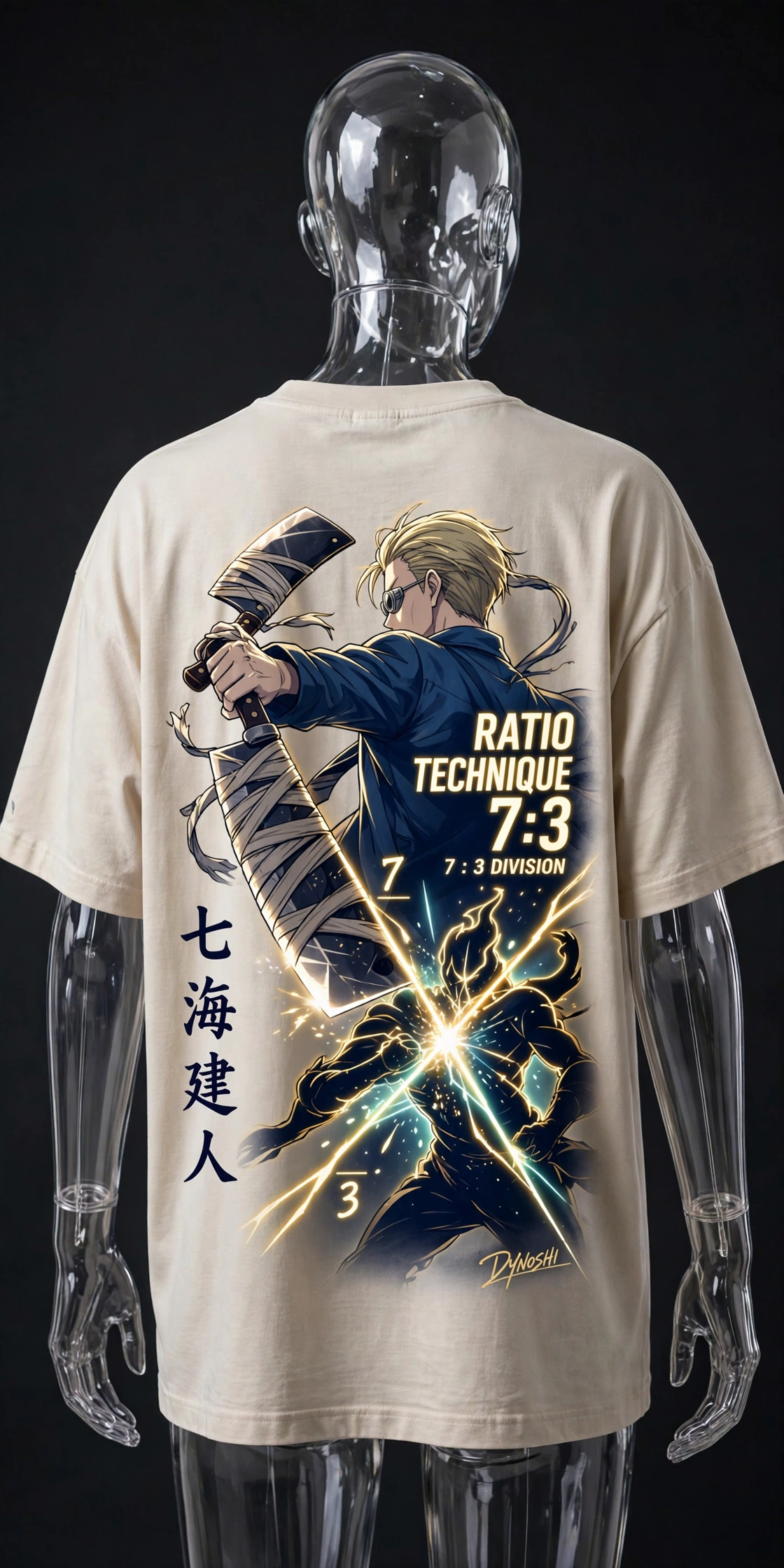 Nanami Kento - Ratio Technique 7:3 - Premium Oversized Anime T-Shirt - DYNOSHI