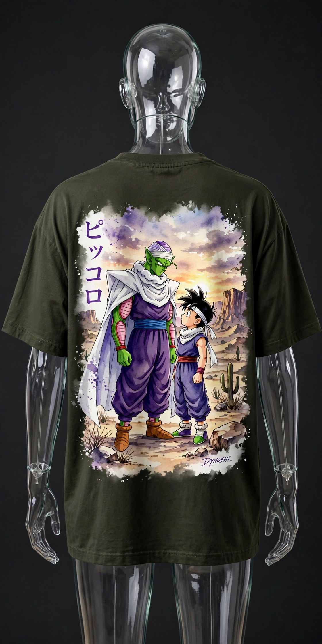 Piccolo - Master & Student Duo - Premium Oversized Anime T-Shirt - DYNOSHI