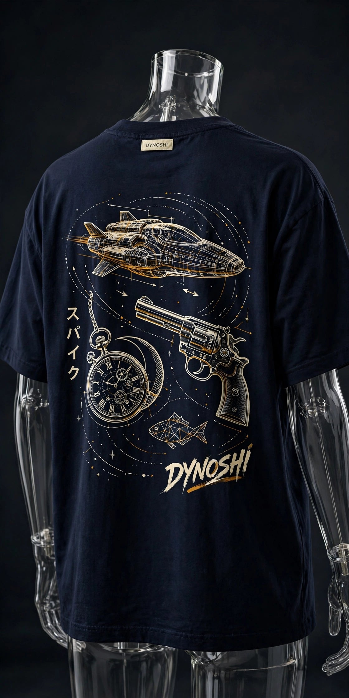 Spike Spiegel - Bounty Hunter's Kit - Premium Oversized Anime T-Shirt - DYNOSHI