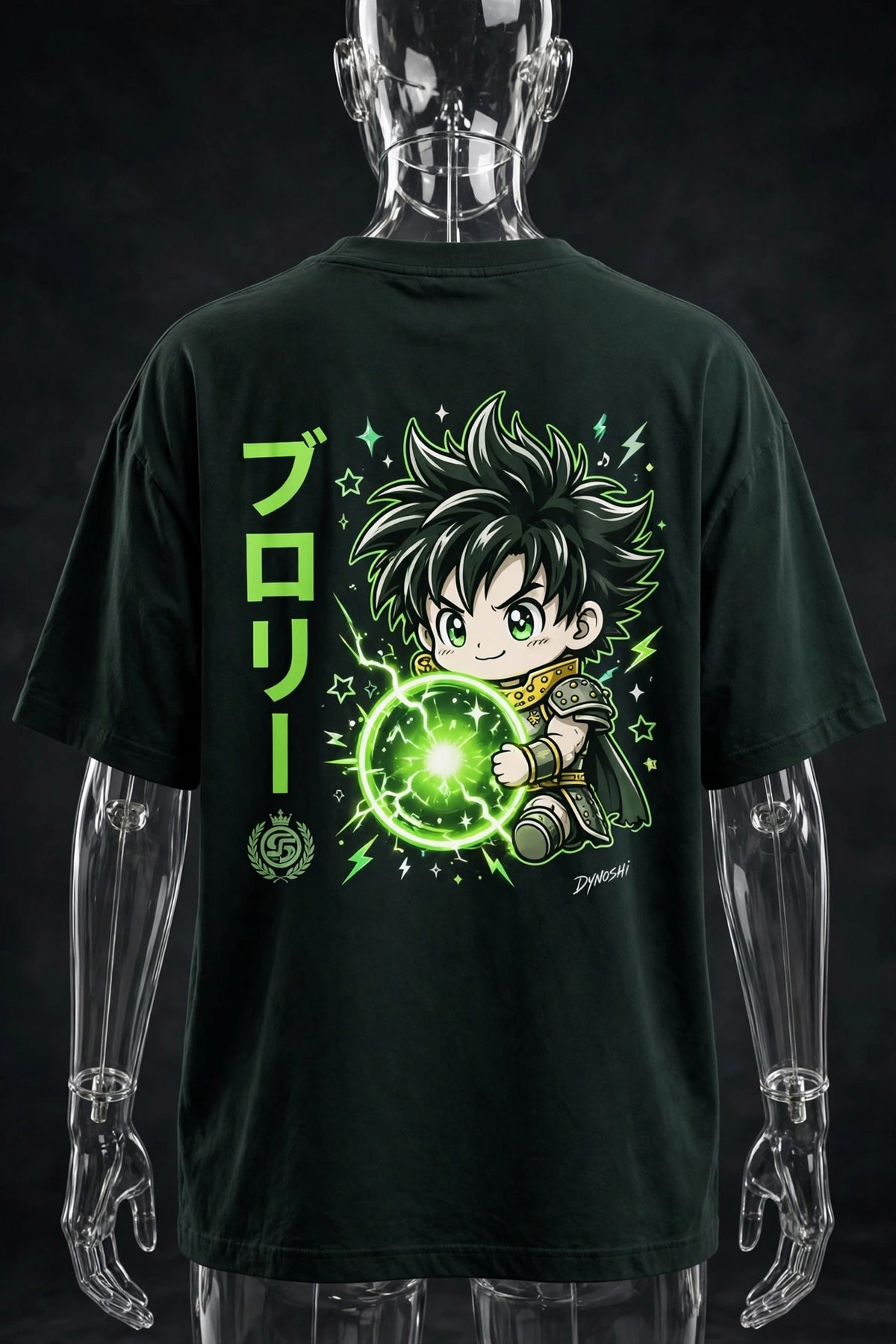 Broly - Chibi Energy Sphere - Premium Oversized Anime T-Shirt - DYNOSHI