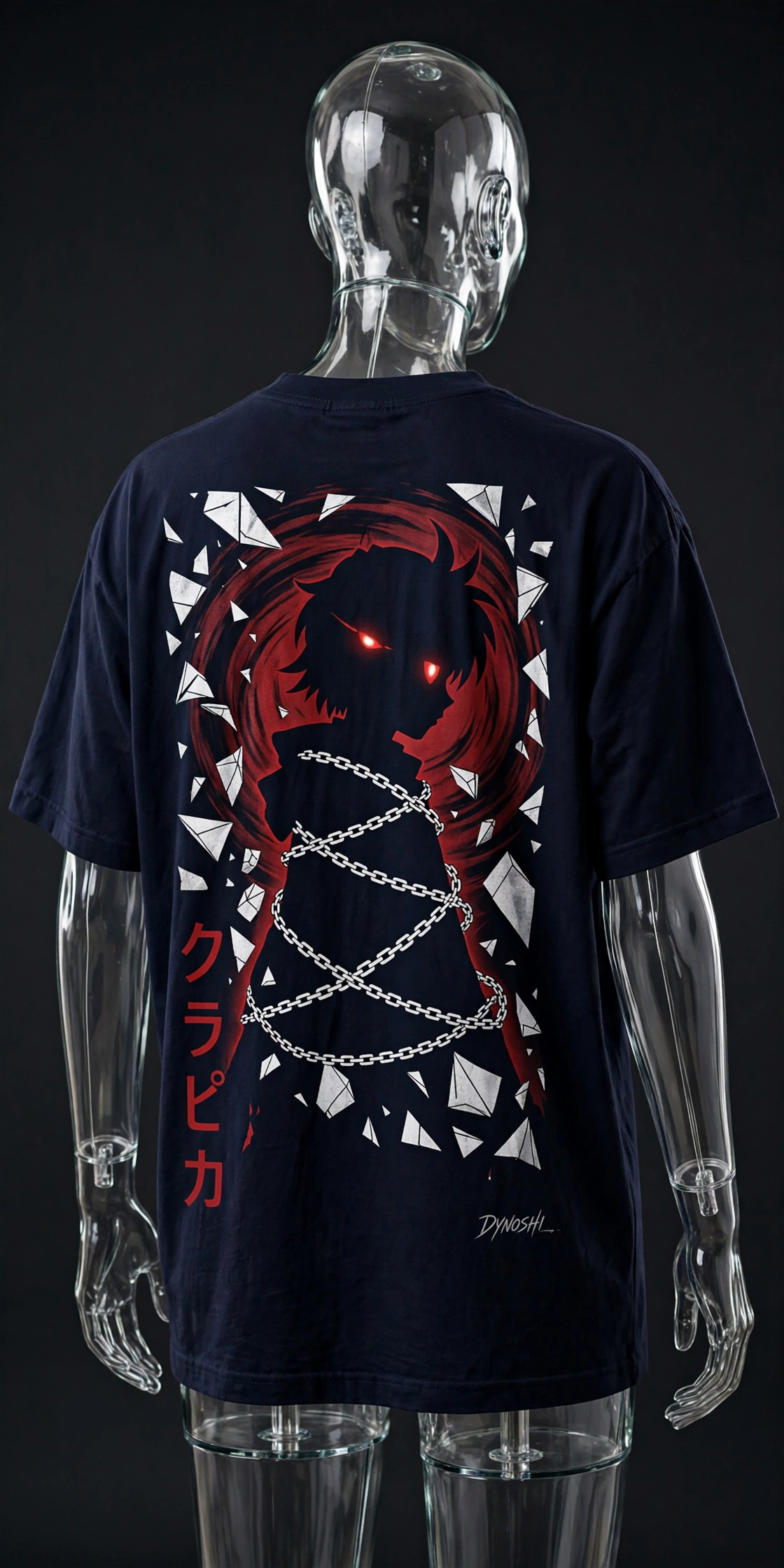 Kurapika - Scarlet Eye Silhouette - Premium Oversized Anime T-Shirt - DYNOSHI