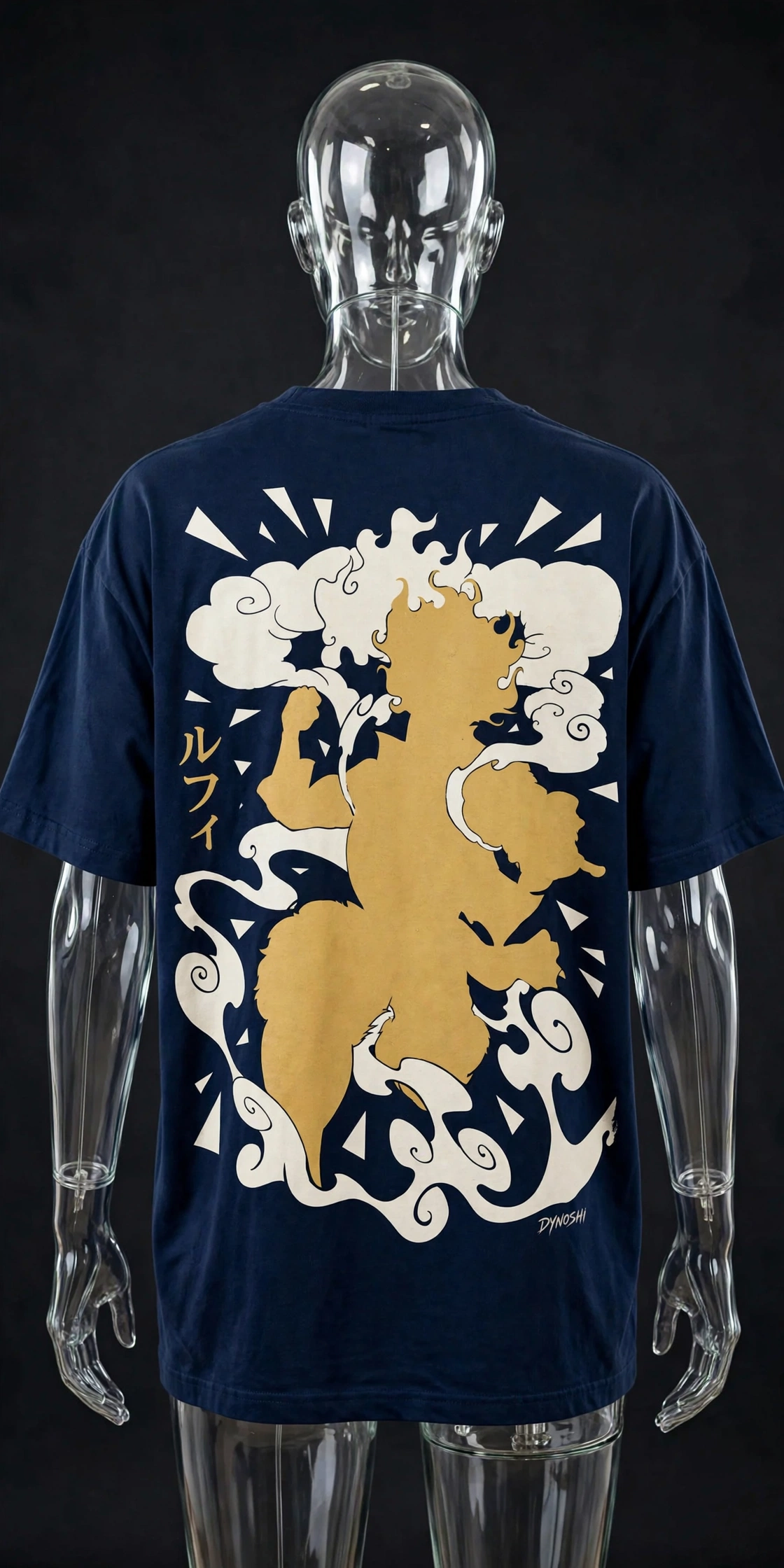 Monkey D. Luffy - Nika Cloud Geometry - Premium Oversized Anime T-Shirt - DYNOSHI