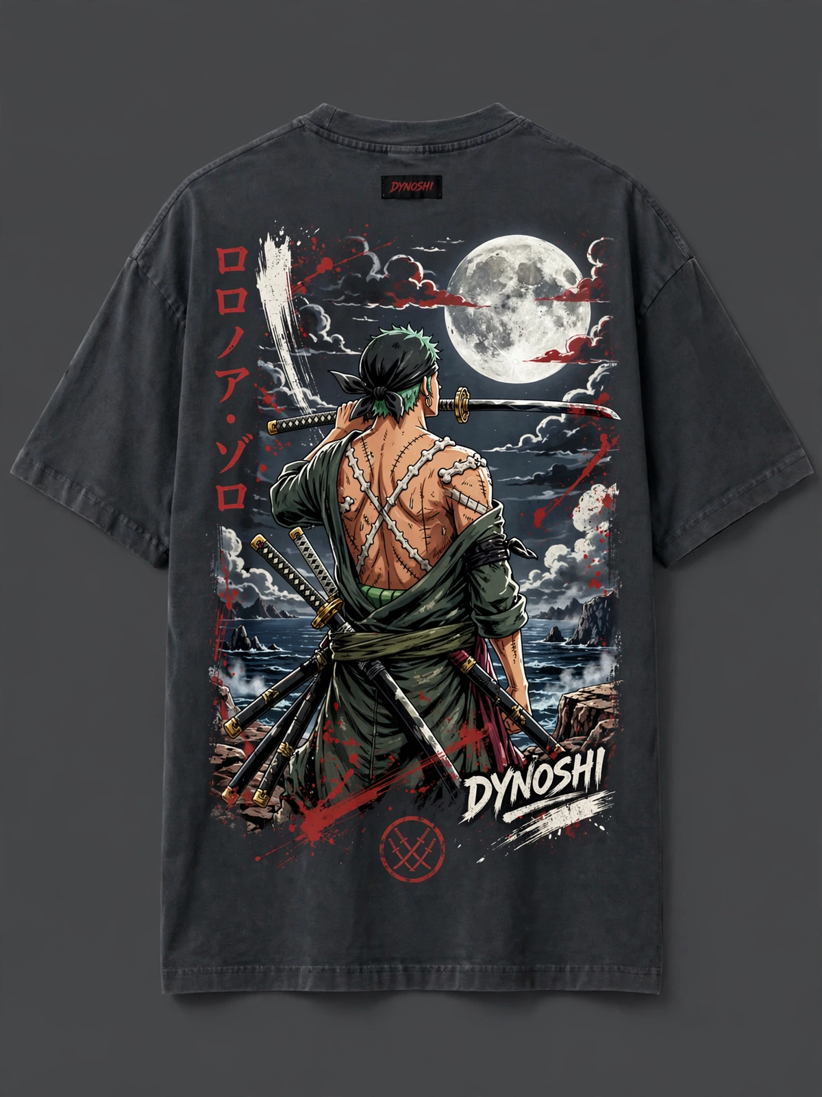 Roronoa Zoro - Premium Oversized Anime T-Shirt - DYNOSHI
