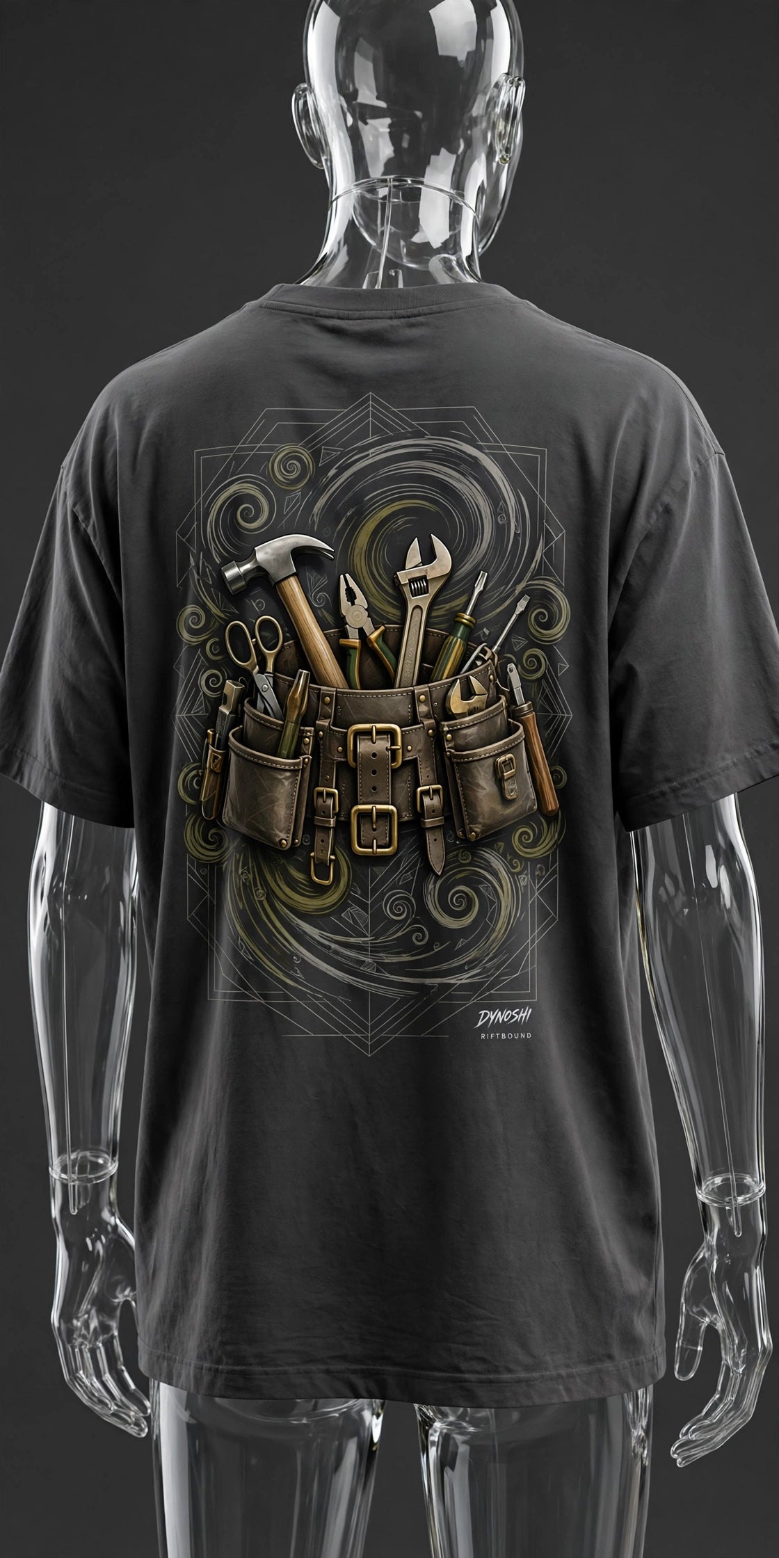 Tovan - The Tool Belt - Premium Oversized Anime T-Shirt - DYNOSHI