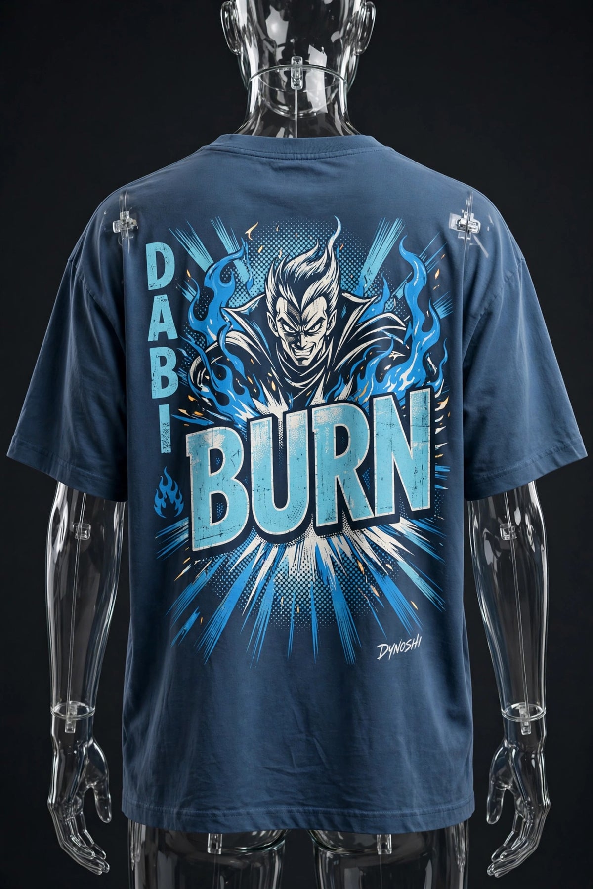 Dabi - Burn Mantra - Premium Oversized Anime T-Shirt - DYNOSHI