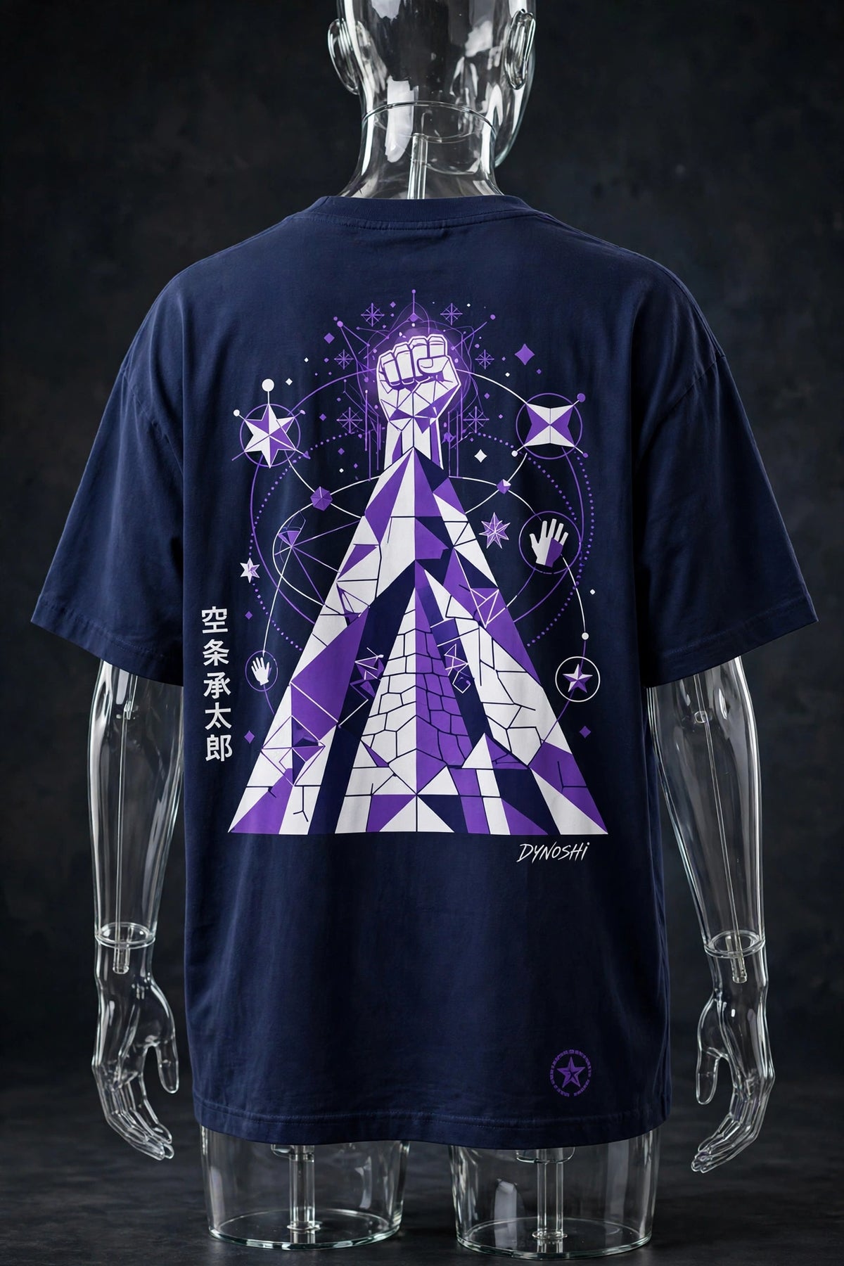 Jotaro Kujo - Pyramid Monument - Premium Oversized Anime T-Shirt - DYNOSHI