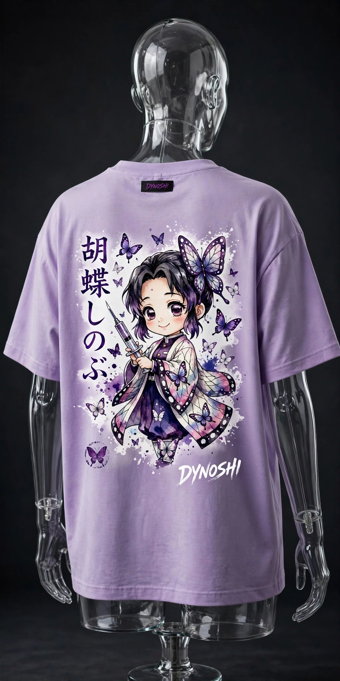 Shinobu Kocho - Chibi Shinobu - Premium Oversized Anime T-Shirt - DYNOSHI