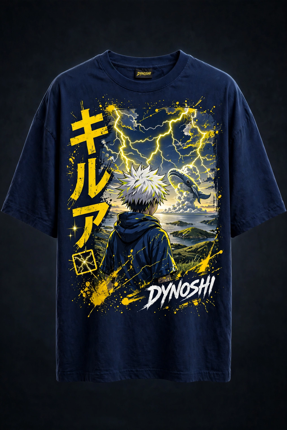 Killua Zoldyck - Premium Oversized Anime T-Shirt - DYNOSHI