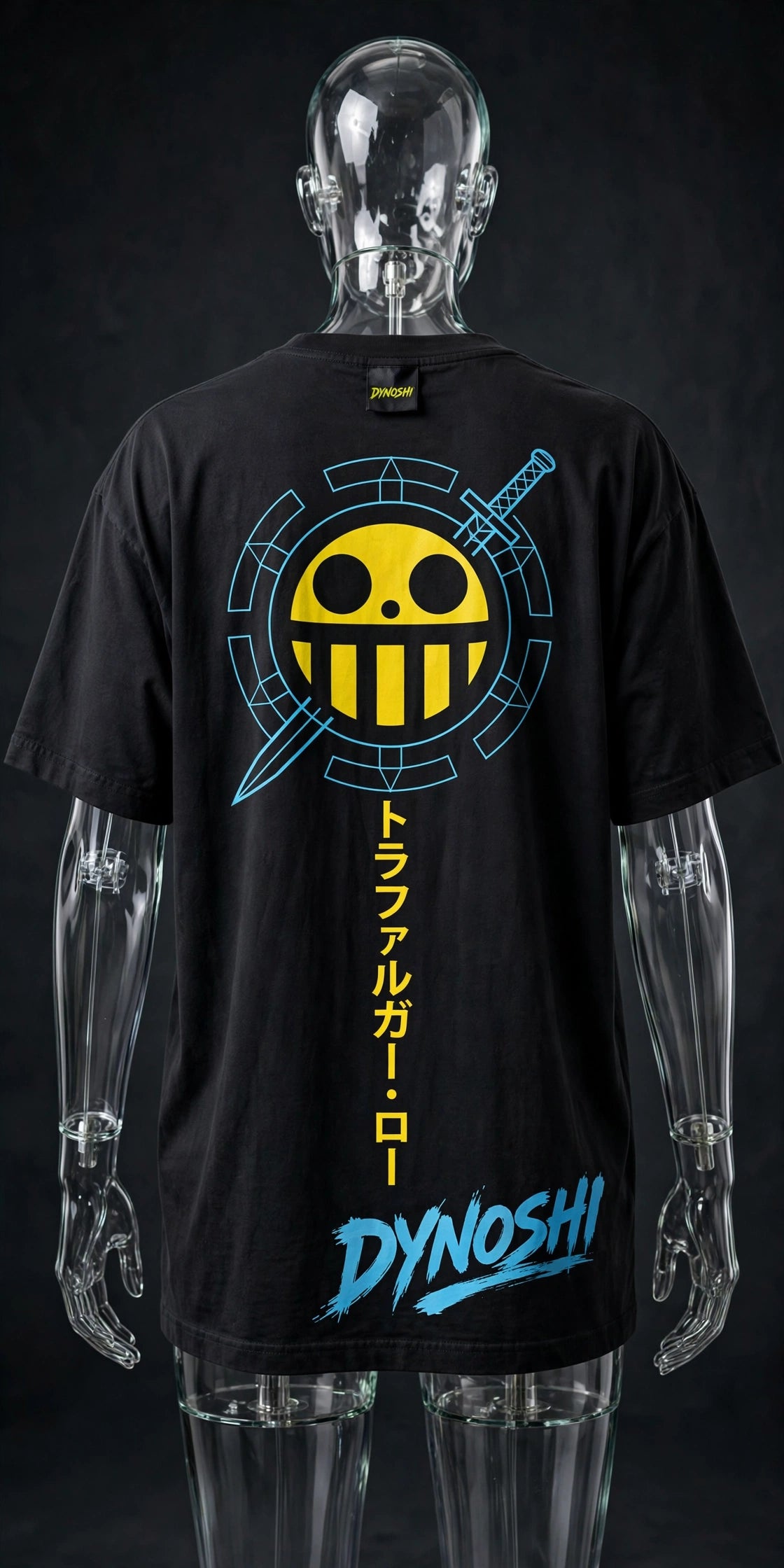 Trafalgar Law - Heart Pirates Crest - Premium Oversized Anime T-Shirt - DYNOSHI