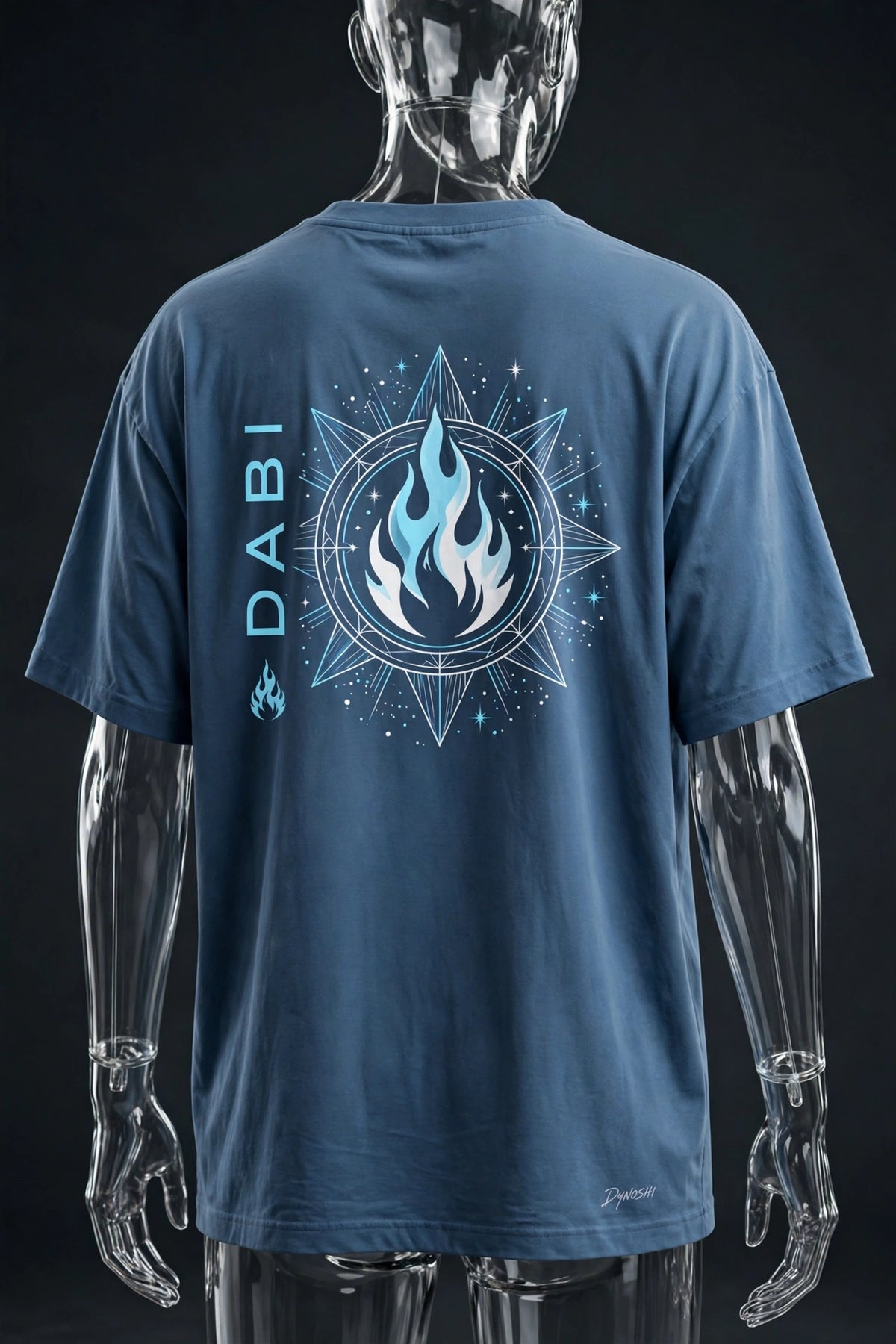 Dabi - Blueflame Crest - Premium Oversized Anime T-Shirt - DYNOSHI