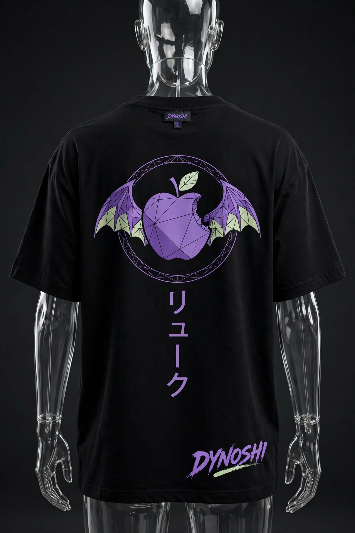 Ryuk - Apple Emblem - Premium Oversized Anime T-Shirt - DYNOSHI