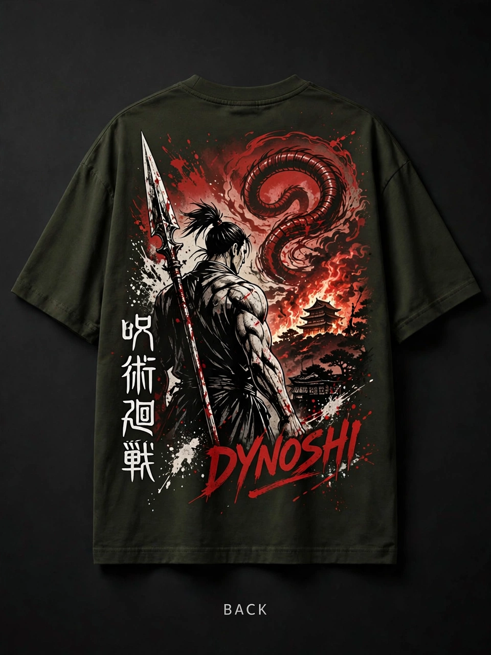Toji Fushiguro - Premium Oversized Anime T-Shirt - DYNOSHI