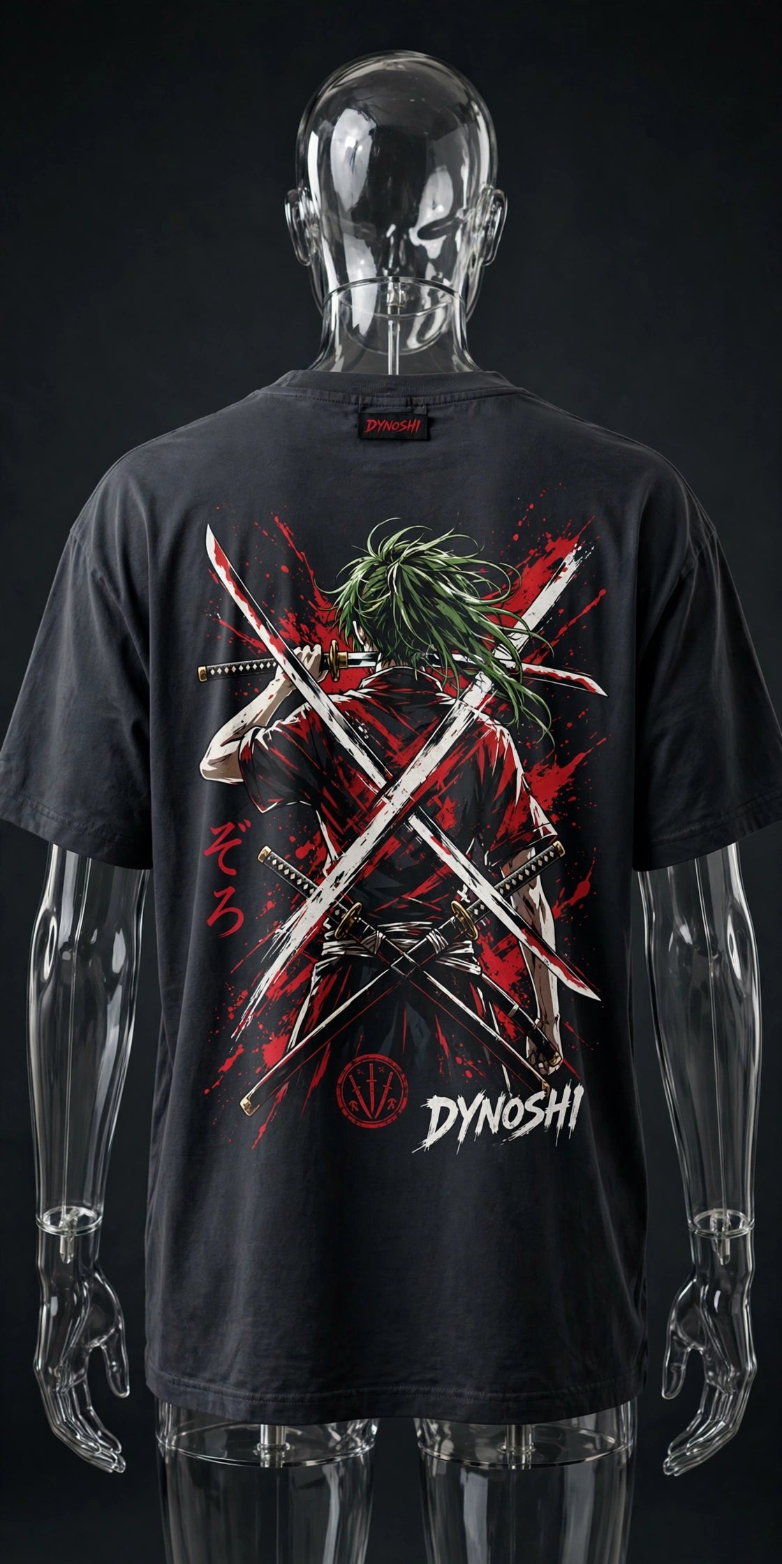 Zoro - Santoryu - Premium Oversized Anime T-Shirt - DYNOSHI