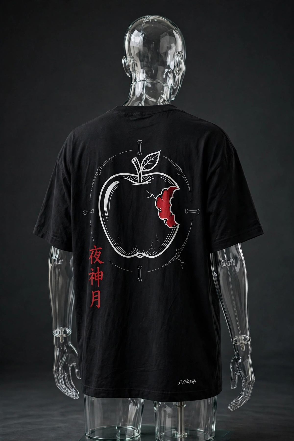 Light Yagami - Bitten Apple Emblem - Premium Oversized Anime T-Shirt - DYNOSHI