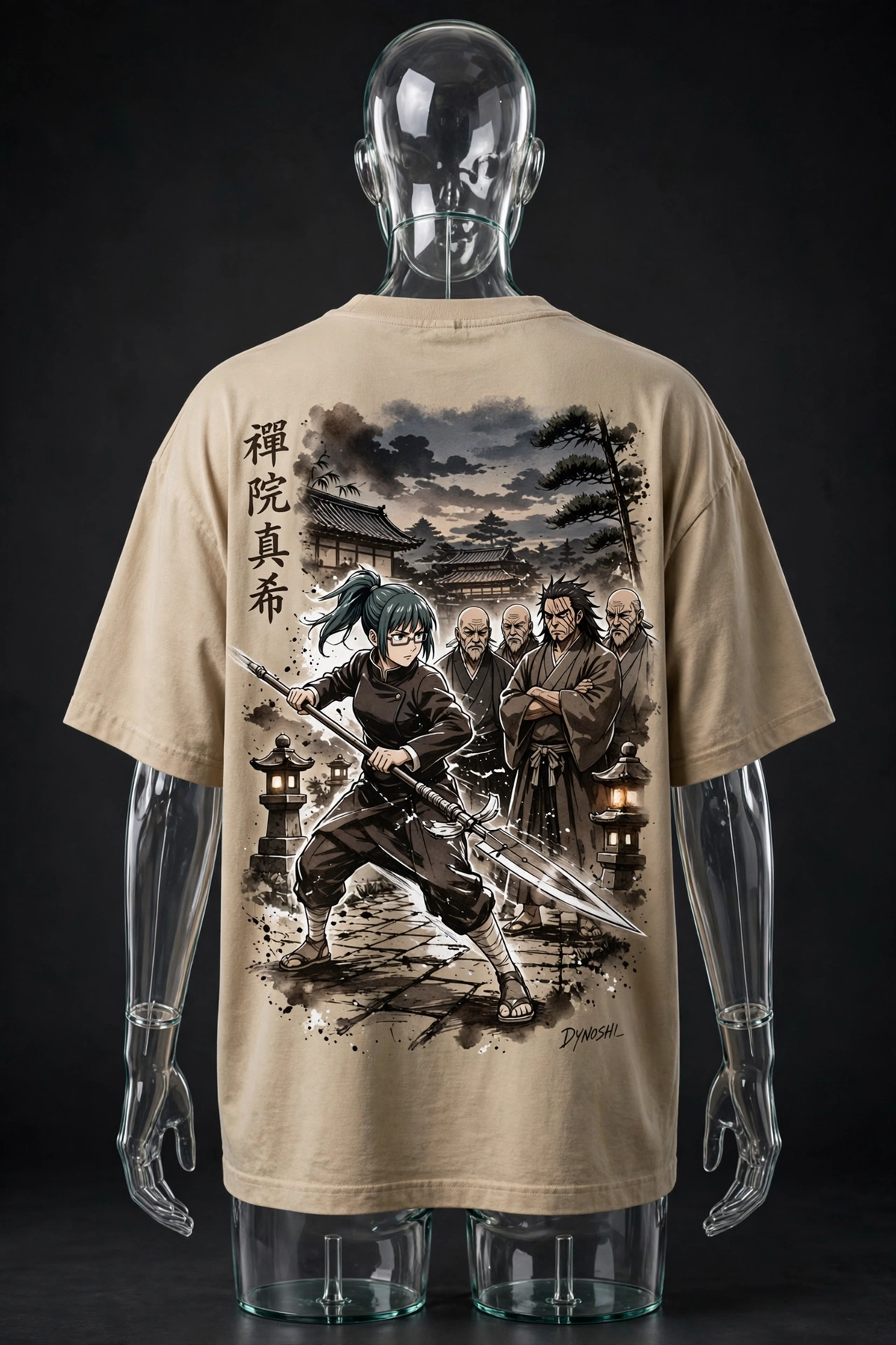 Maki Zenin - Clan Rebellion Stance - Premium Oversized Anime T-Shirt - DYNOSHI
