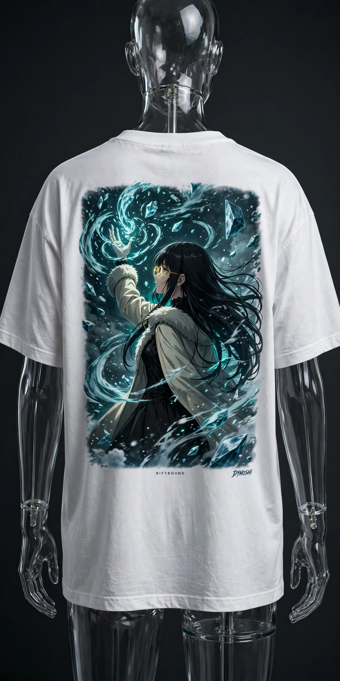 Eira - Resonance Crystal Storm - Premium Oversized Anime T-Shirt - DYNOSHI