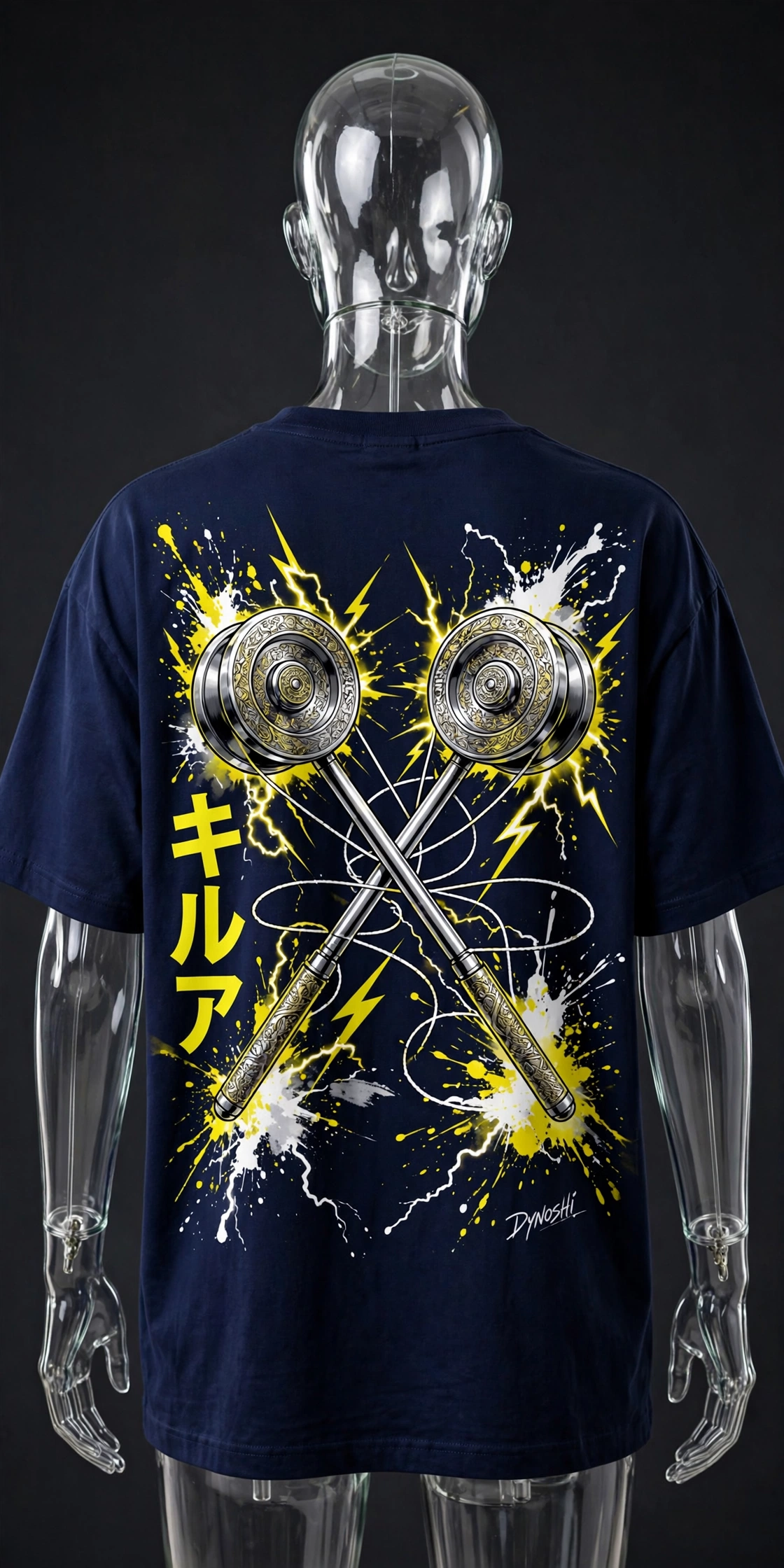 Killua Zoldyck - Yoyo Arsenal - Premium Oversized Anime T-Shirt - DYNOSHI