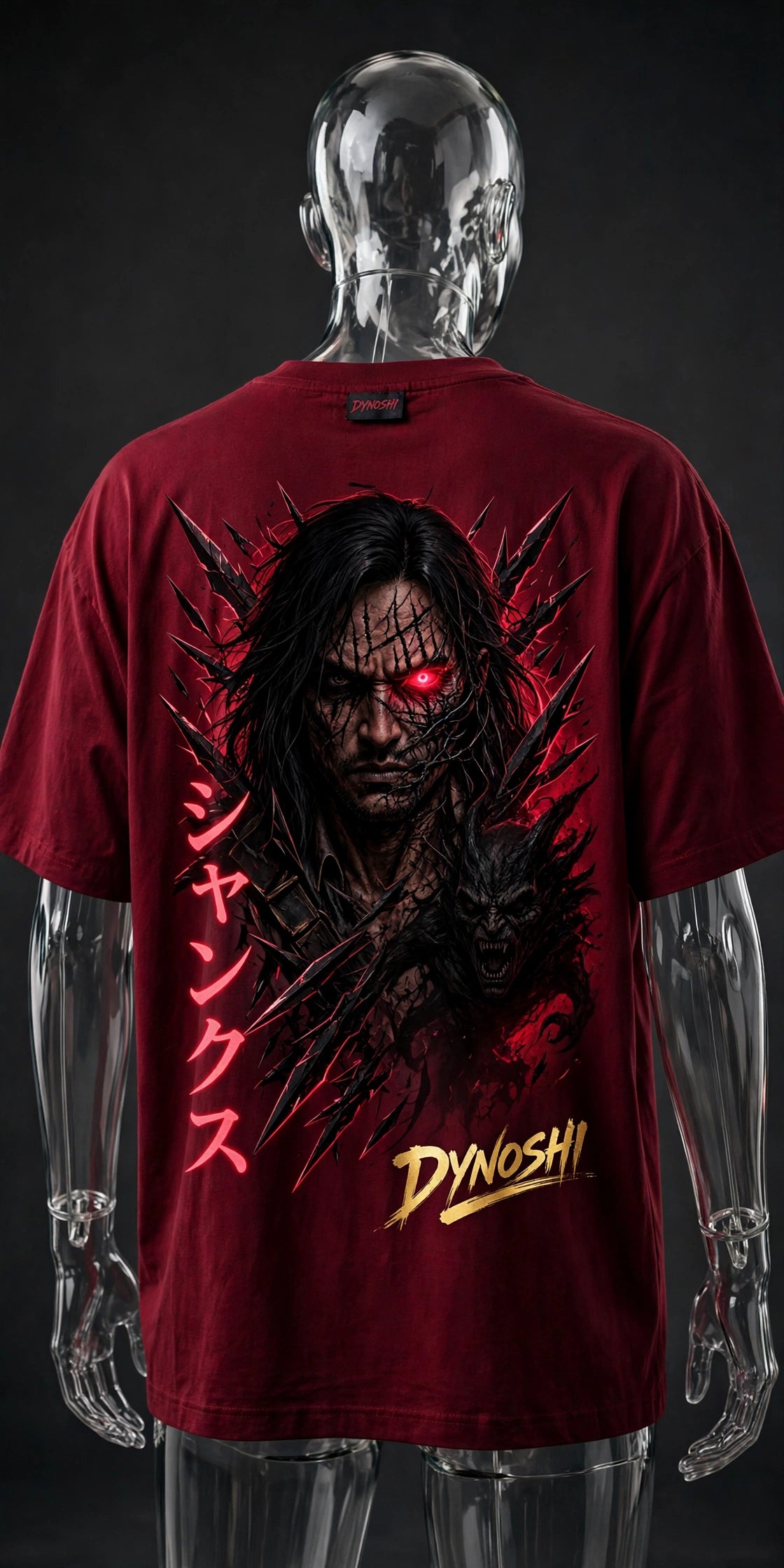 Shanks - Corrupted Captain - Premium Oversized Anime T-Shirt - DYNOSHI