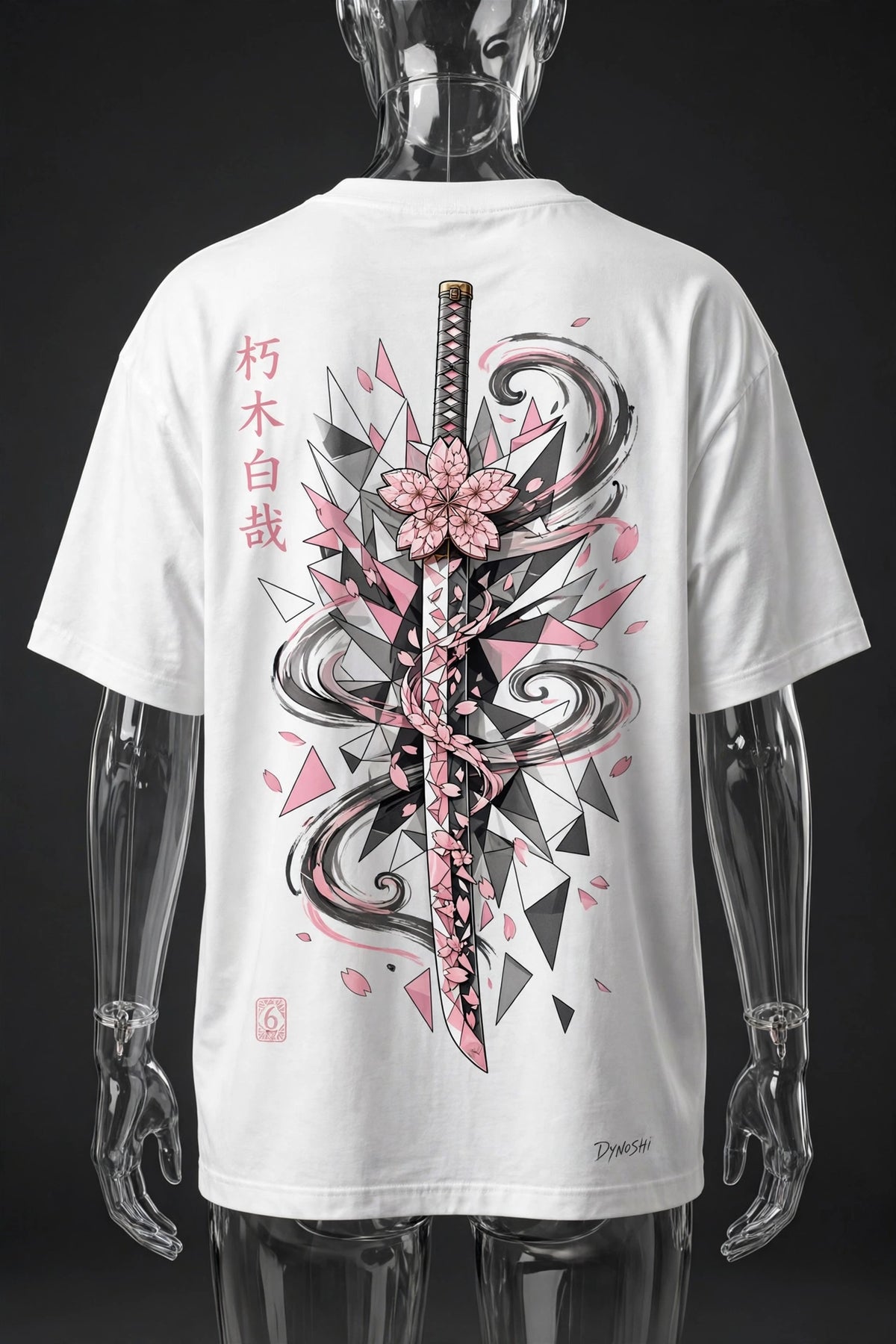 Byakuya Kuchiki - Blossom Blade Monument - Premium Oversized Anime T-Shirt - DYNOSHI