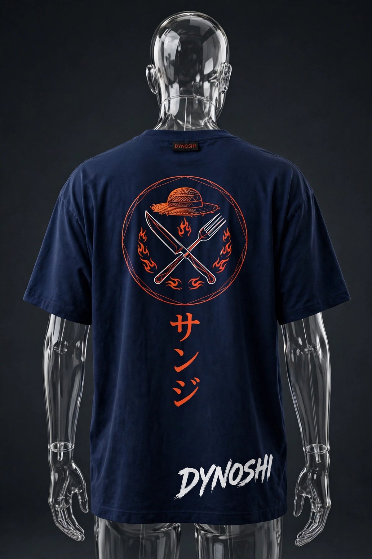 Sanji - Chef's Crest - Premium Oversized Anime T-Shirt - DYNOSHI