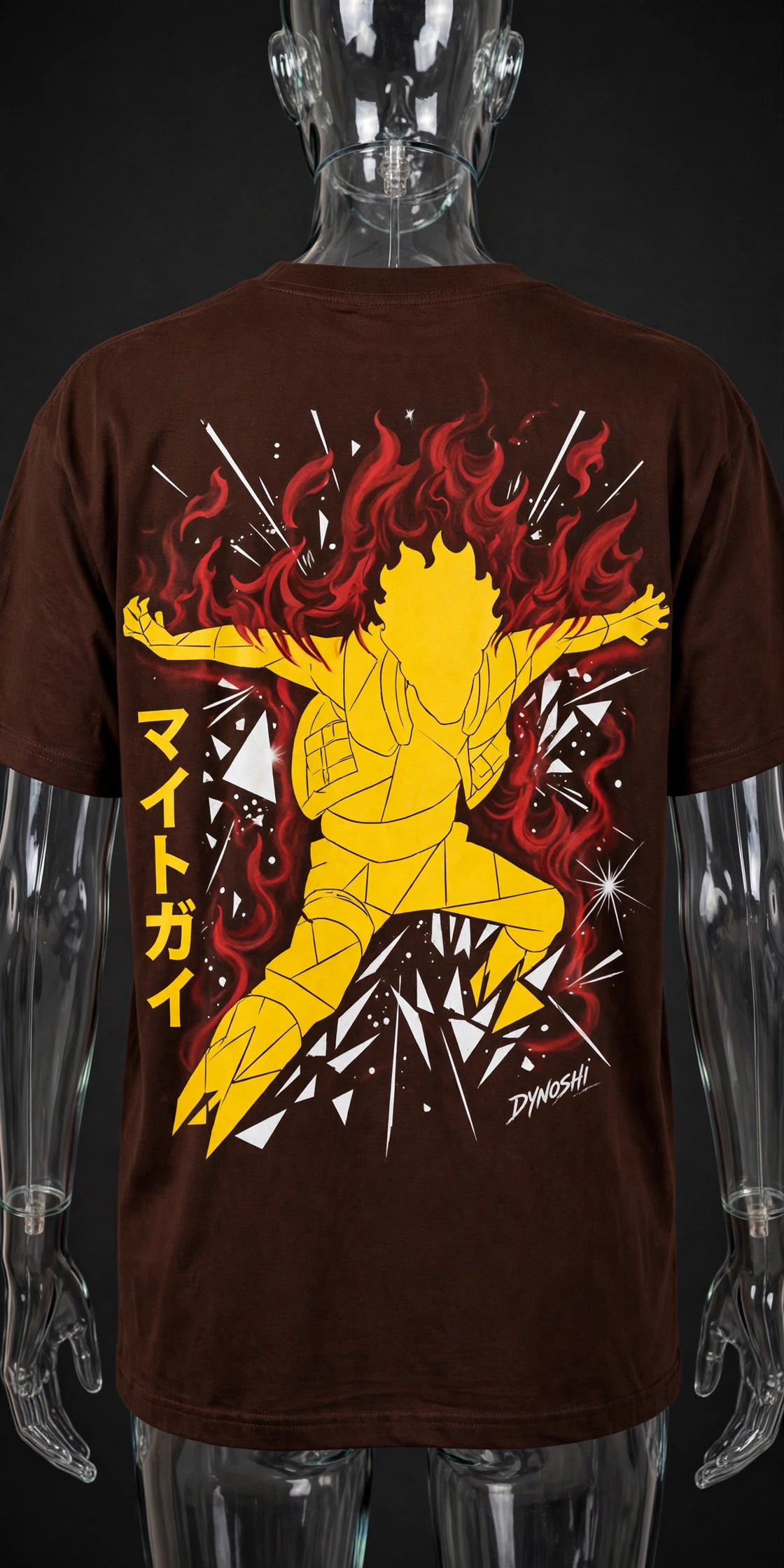 Might Guy - Gate of Death Geometry - Premium Oversized Anime T-Shirt - DYNOSHI