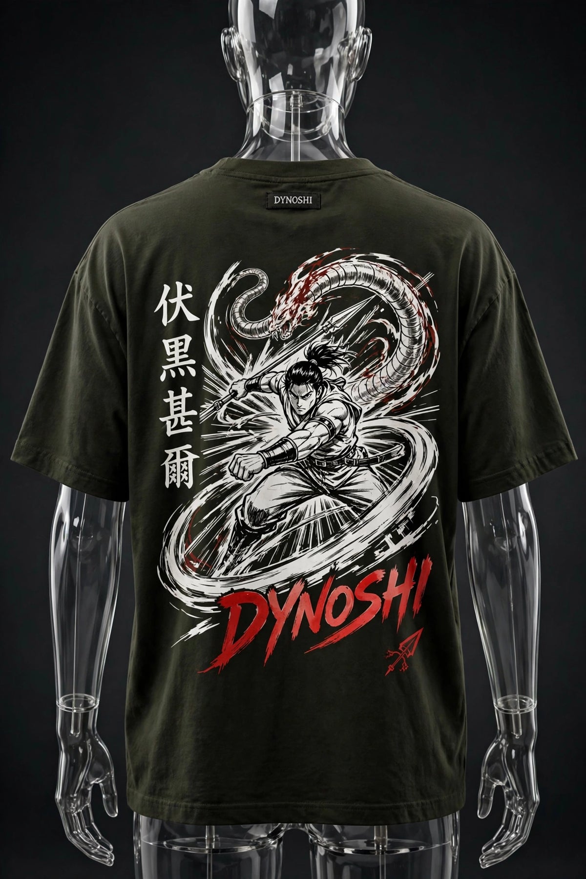 Toji Fushiguro - Spear Lunge - Premium Oversized Anime T-Shirt - DYNOSHI