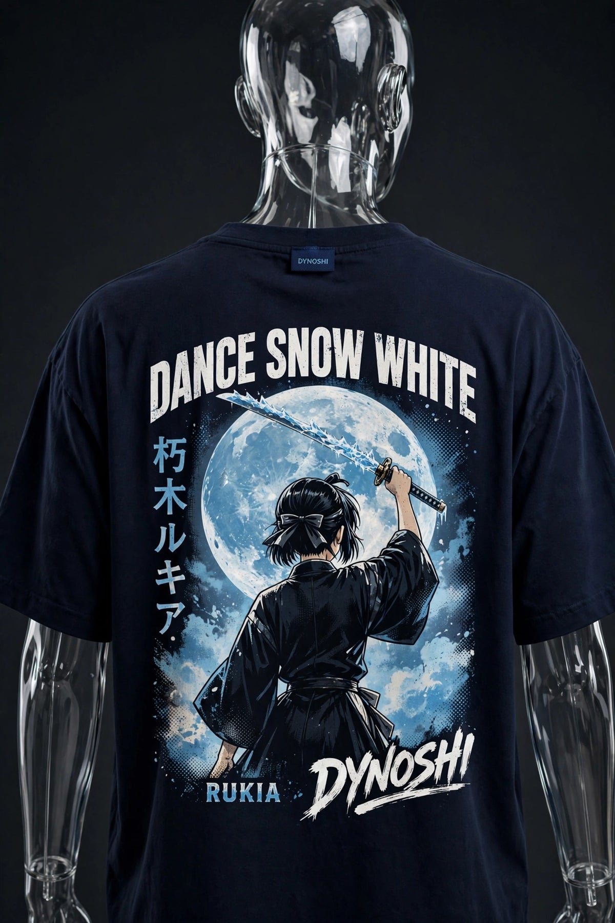 Rukia - Dance Snow White - Premium Oversized Anime T-Shirt - DYNOSHI