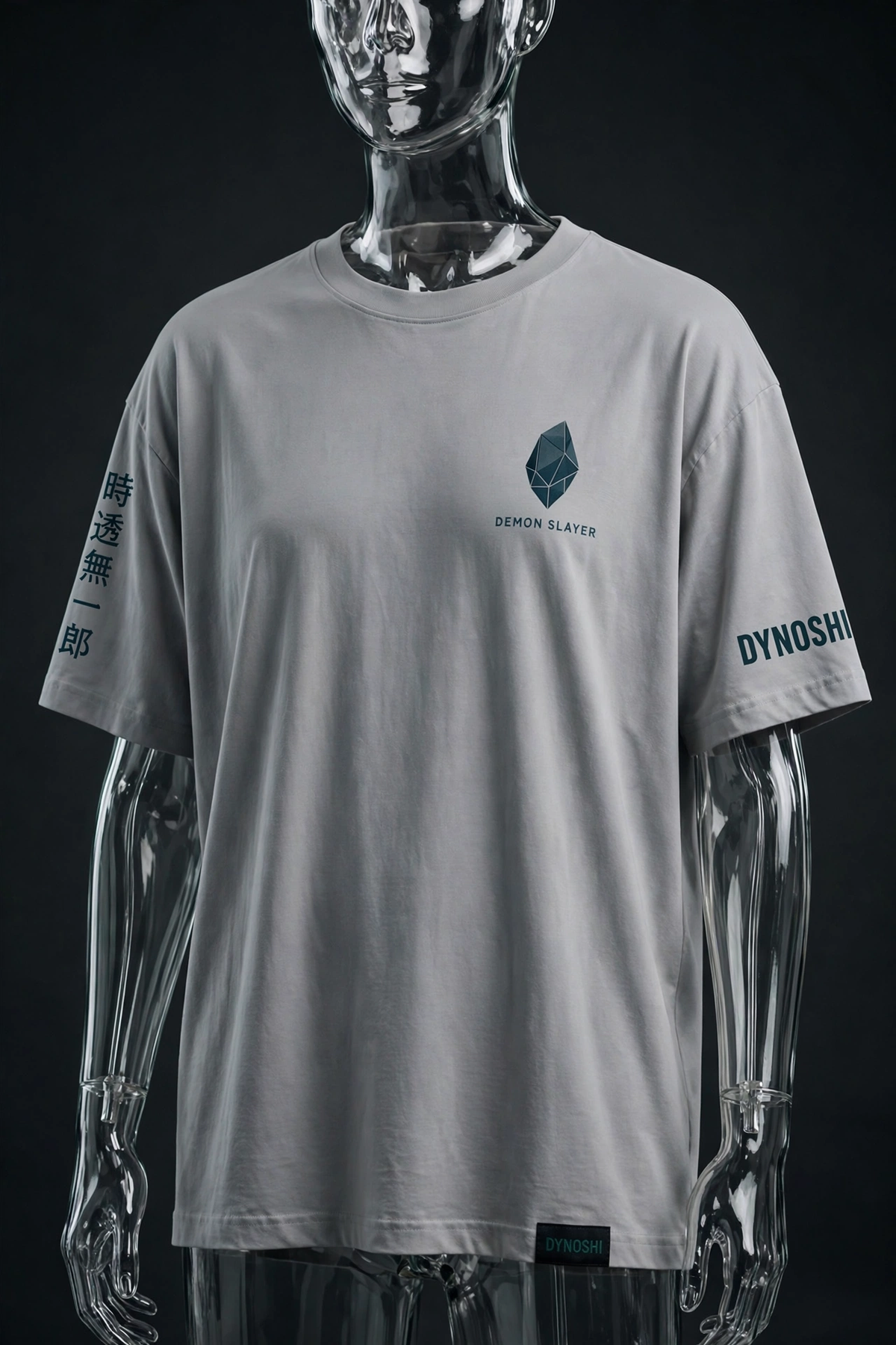 Muichiro Tokito - Mist Figure Geometry - Premium Oversized Anime T-Shirt - DYNOSHI
