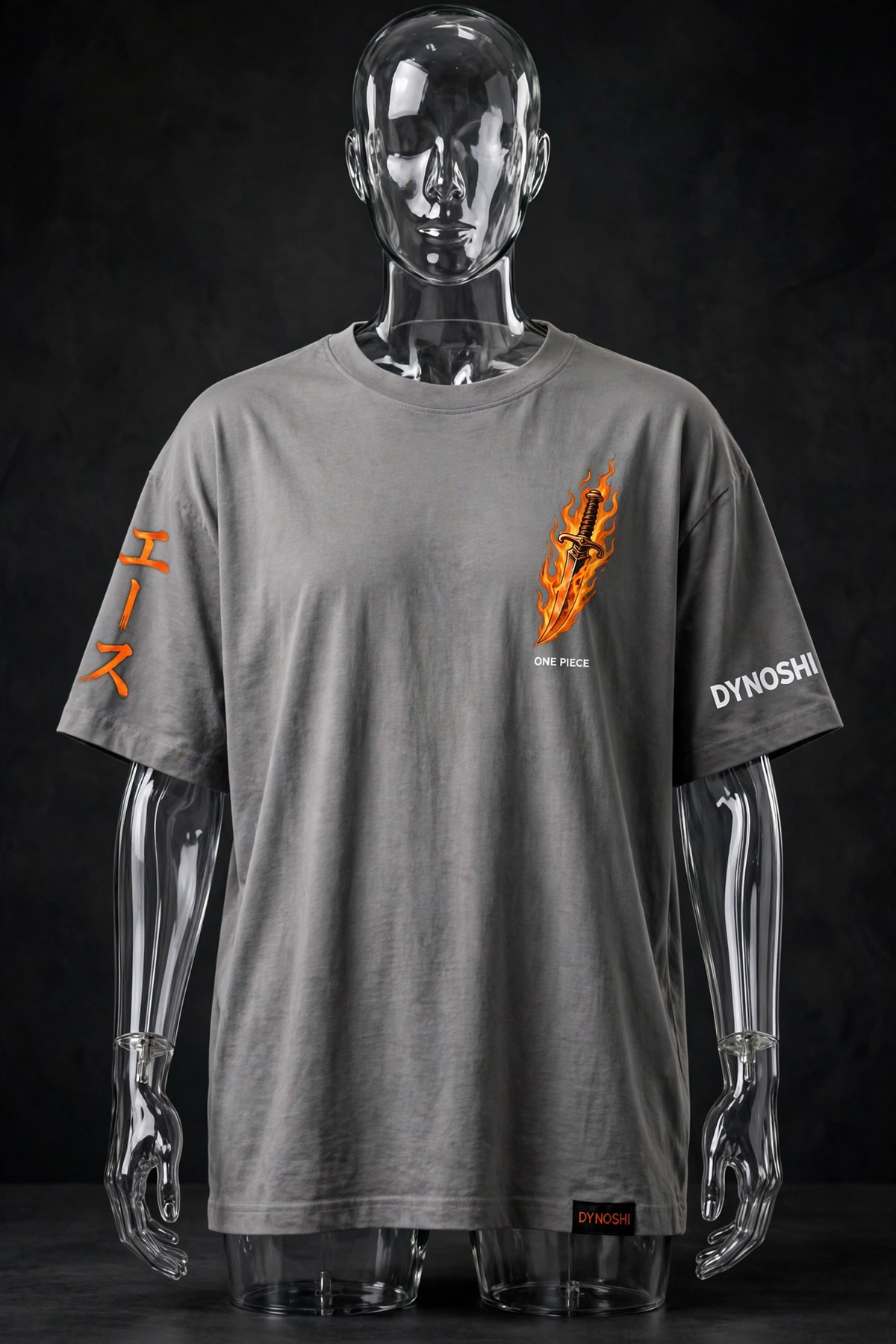 Portgas D. Ace - Burning Dagger - Premium Oversized Anime T-Shirt - DYNOSHI