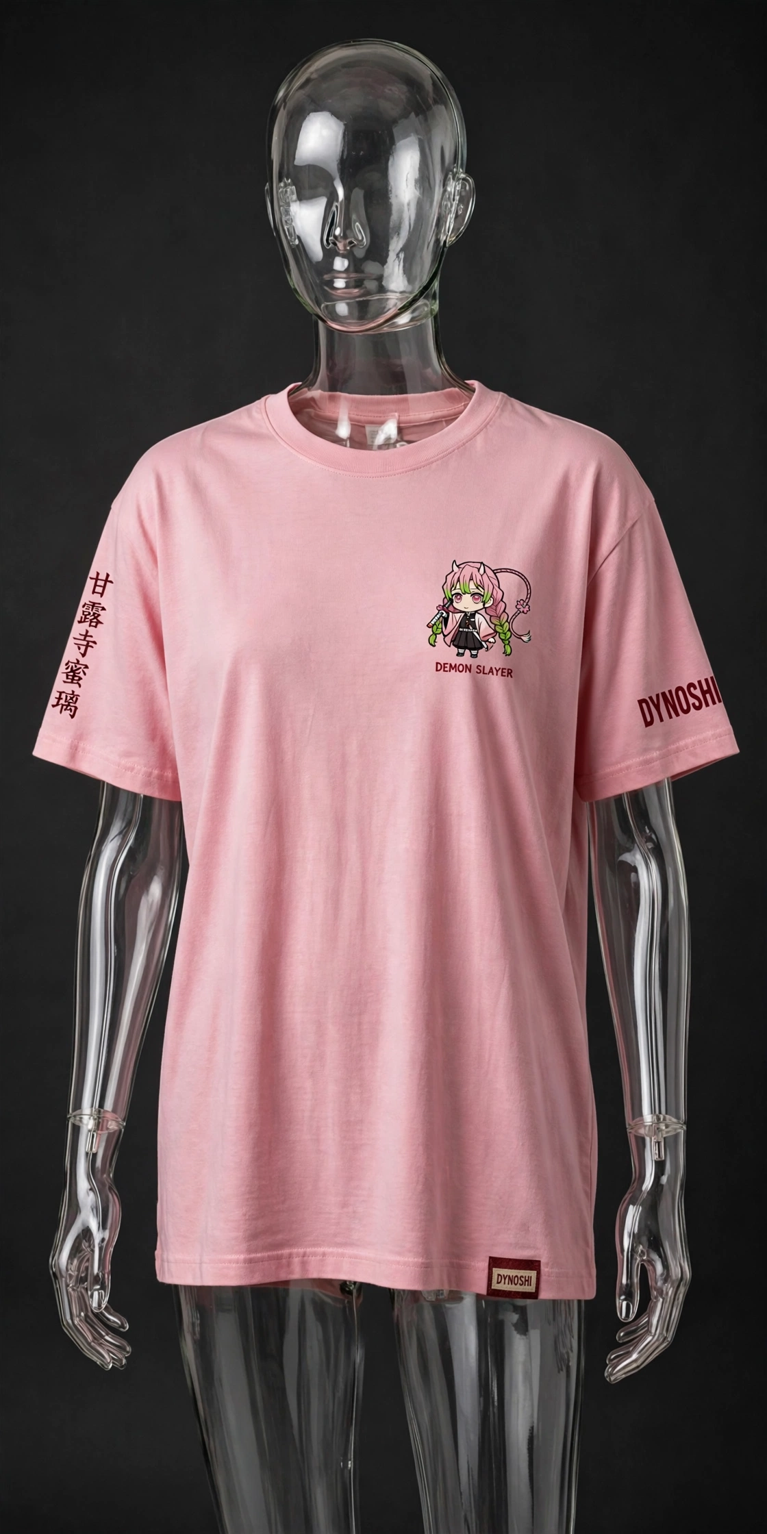 Mitsuri Kanroji - Love Breathing Form - Premium Oversized Anime T-Shirt - DYNOSHI
