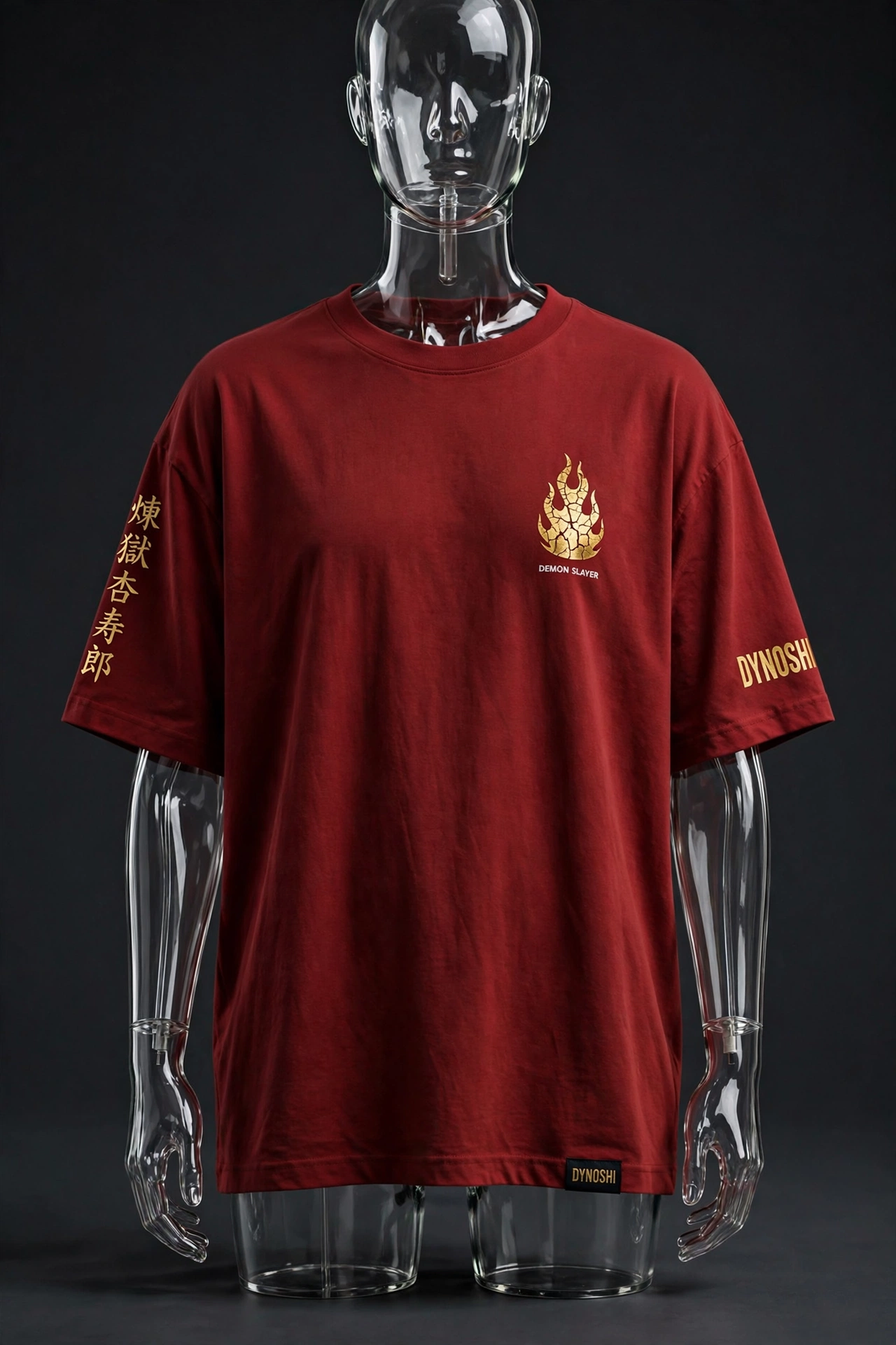 Kyojuro Rengoku - Burning Spirit - Premium Oversized Anime T-Shirt - DYNOSHI