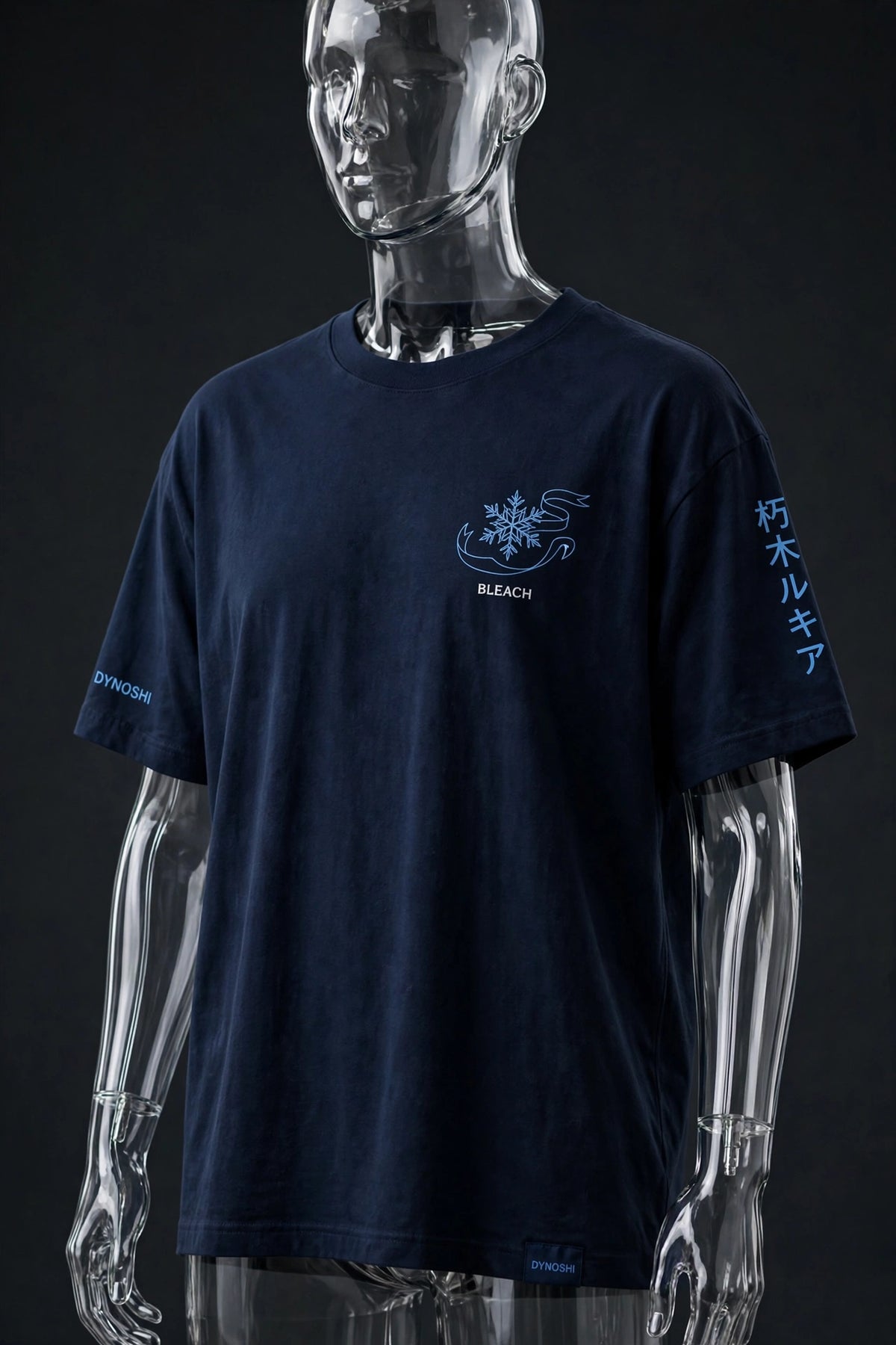 Rukia - Snowflake Emblem - Premium Oversized Anime T-Shirt - DYNOSHI