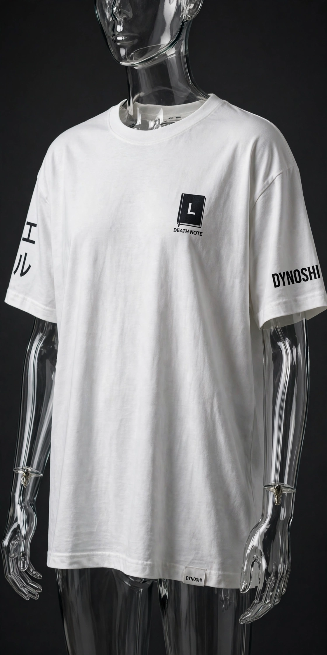 L Lawliet - Notebook Arsenal - Premium Oversized Anime T-Shirt - DYNOSHI