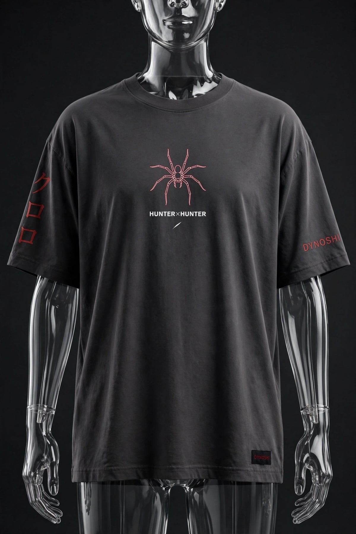 Chrollo Lucilfer - Web Whip Stance - Premium Oversized Anime T-Shirt - DYNOSHI
